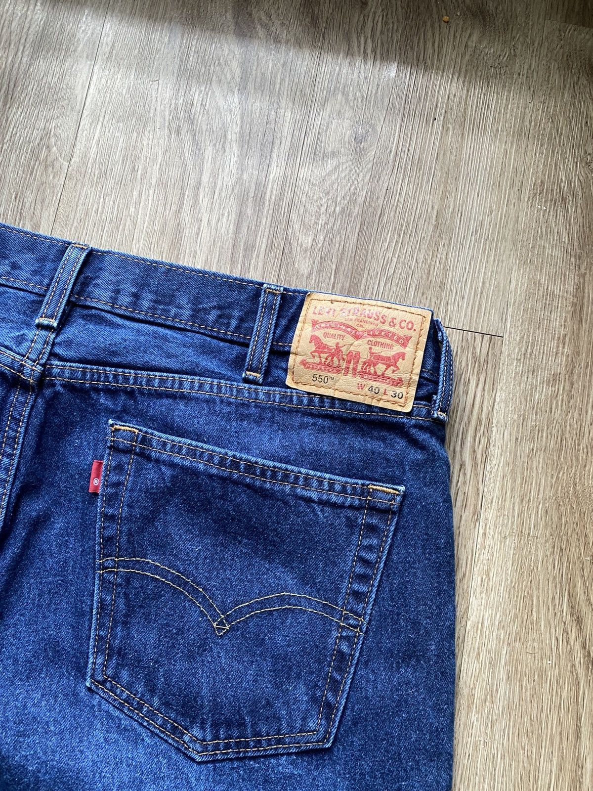 Levi's Levis 550 Medium Blue Denim Jeans Size US 40 / EU 56 - 4 Thumbnail