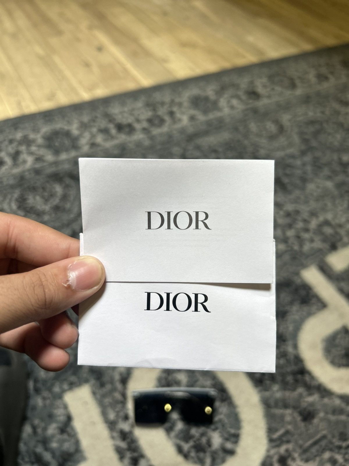 Dior Christian Dior Blue Oblique Mask Sunglasses Size ONE SIZE - 12 Thumbnail