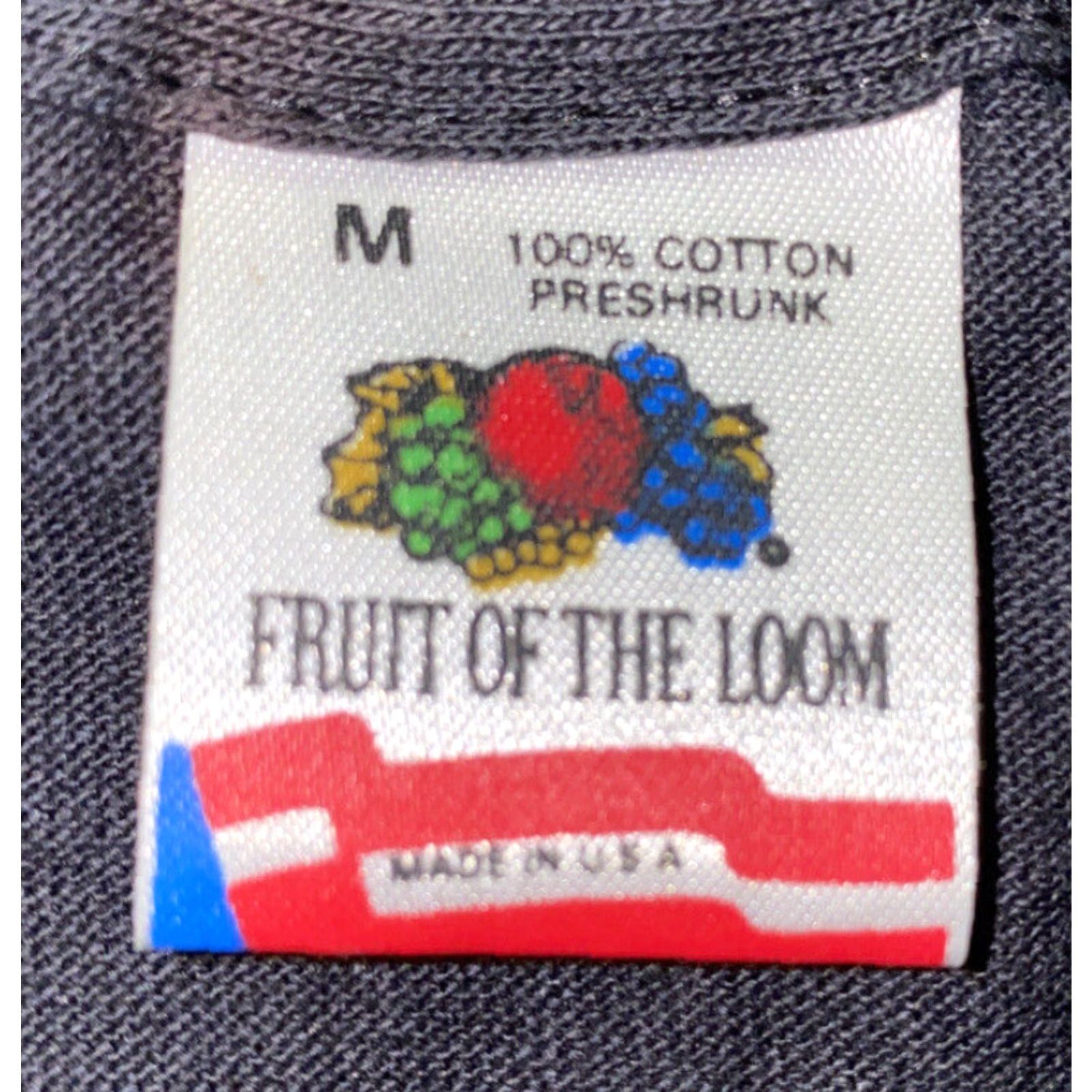 Fruit Of The Loom Fruit of the Loom T-Shirt Mens Black Gems Short Sleeve Size M USA Size US M / EU 48-50 / 2 - 4 Thumbnail