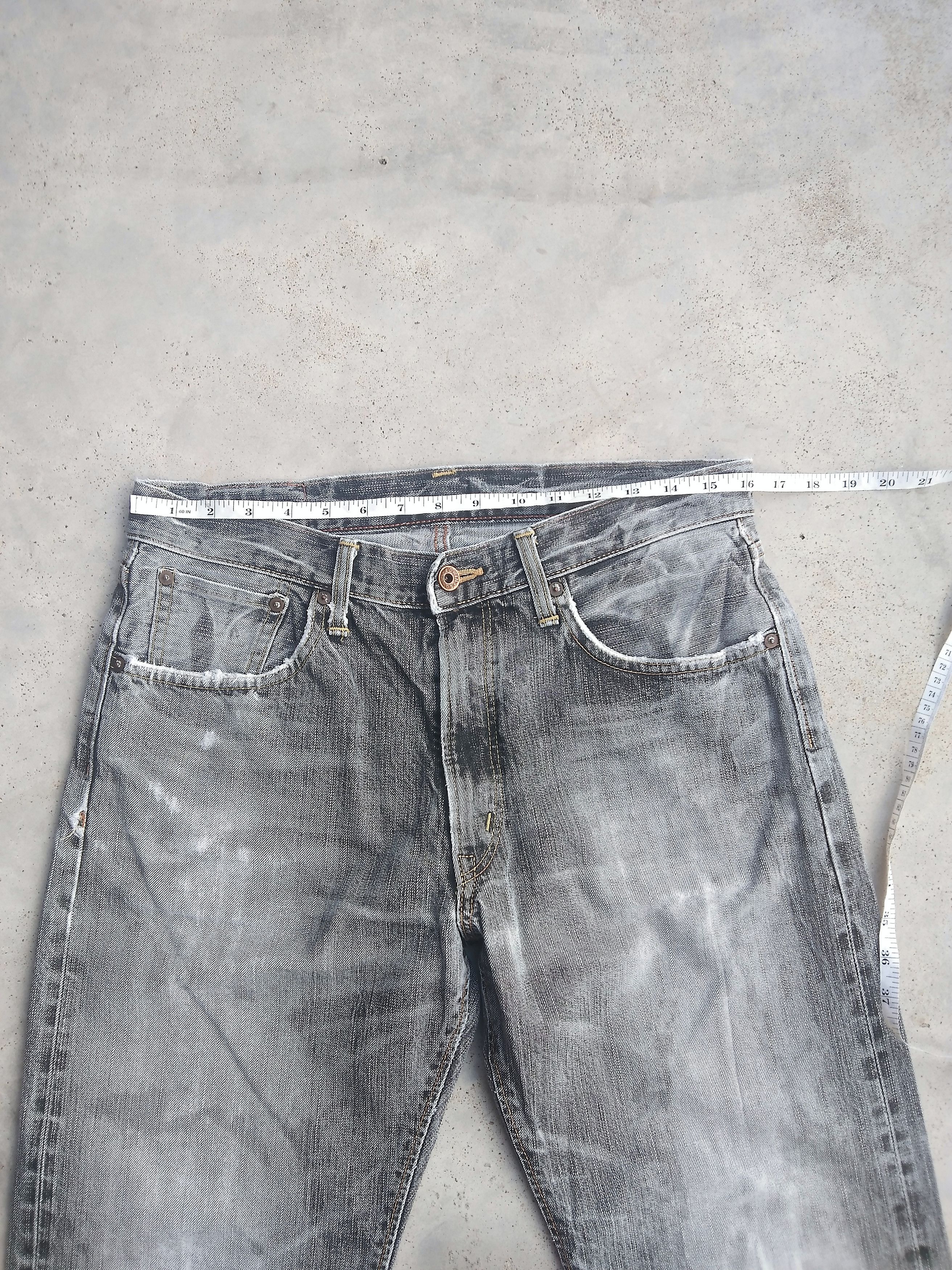 Japanese Brand Vintage Edwin Smoke Grey Faded Selvedge Redline Jeans 32x33 Size US 32 / EU 48 - 9 Thumbnail
