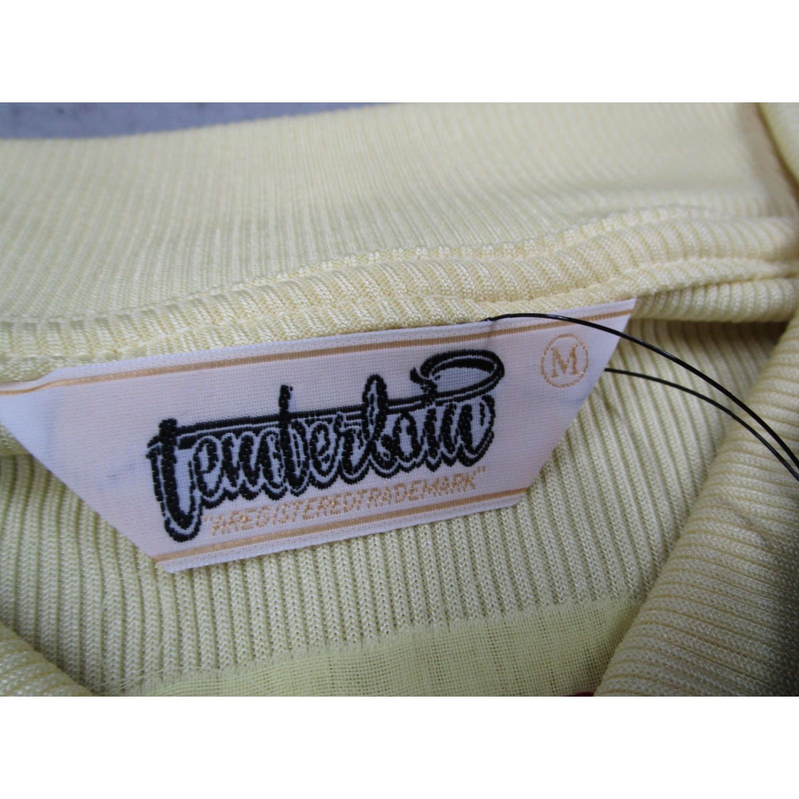 Tenderloin Tenderloin Polo Shirt Mens Medium Lemon Yellow Retro Kseven Embroidered Japan Size US M / EU 48-50 / 2 - 3 Thumbnail