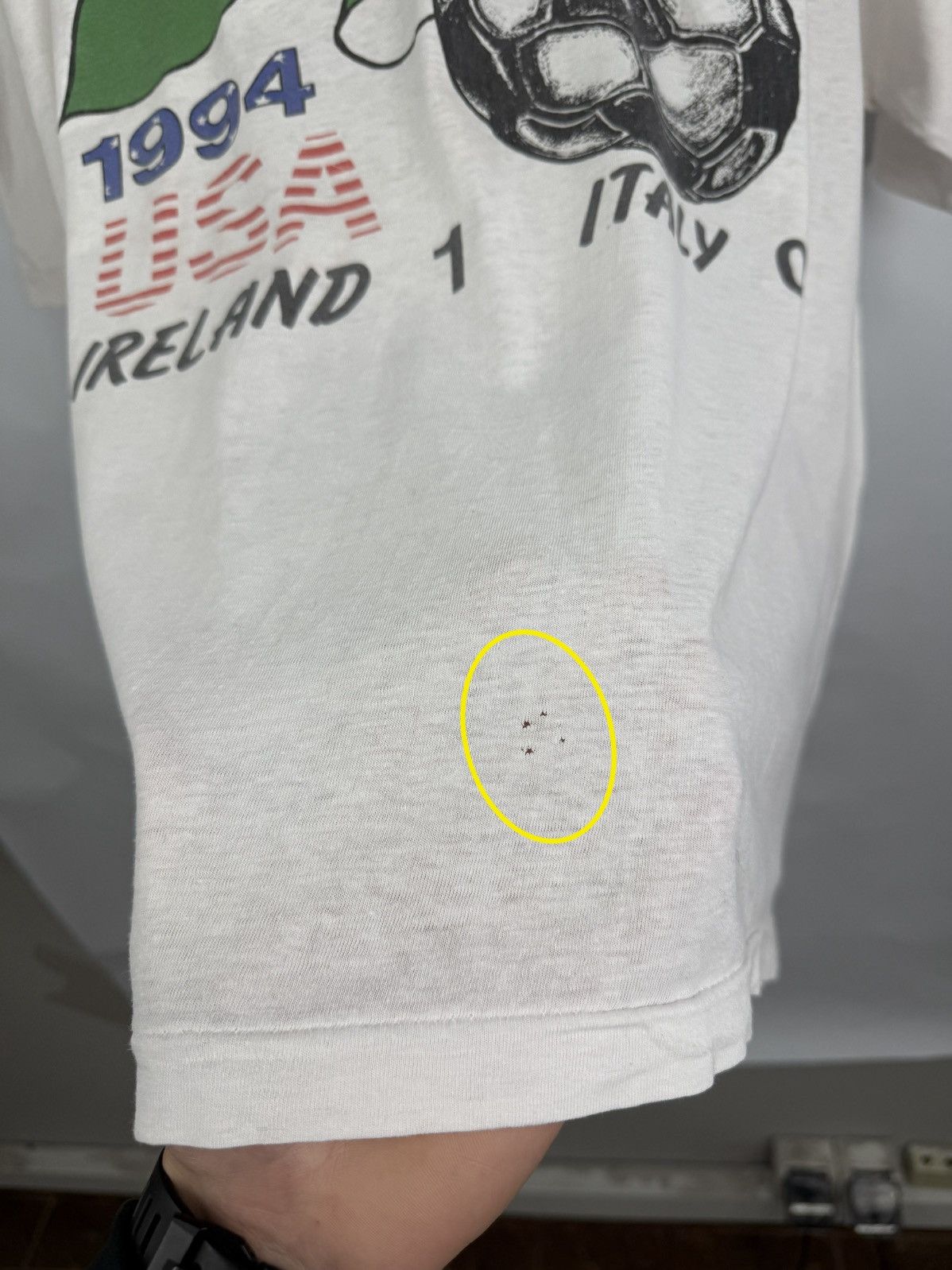 Vintage 🇮🇪 Vintage 1994 Irland Italy World Cup USA Ray Houghton T-Shi Size US L / EU 52-54 / 3 - 7 Thumbnail
