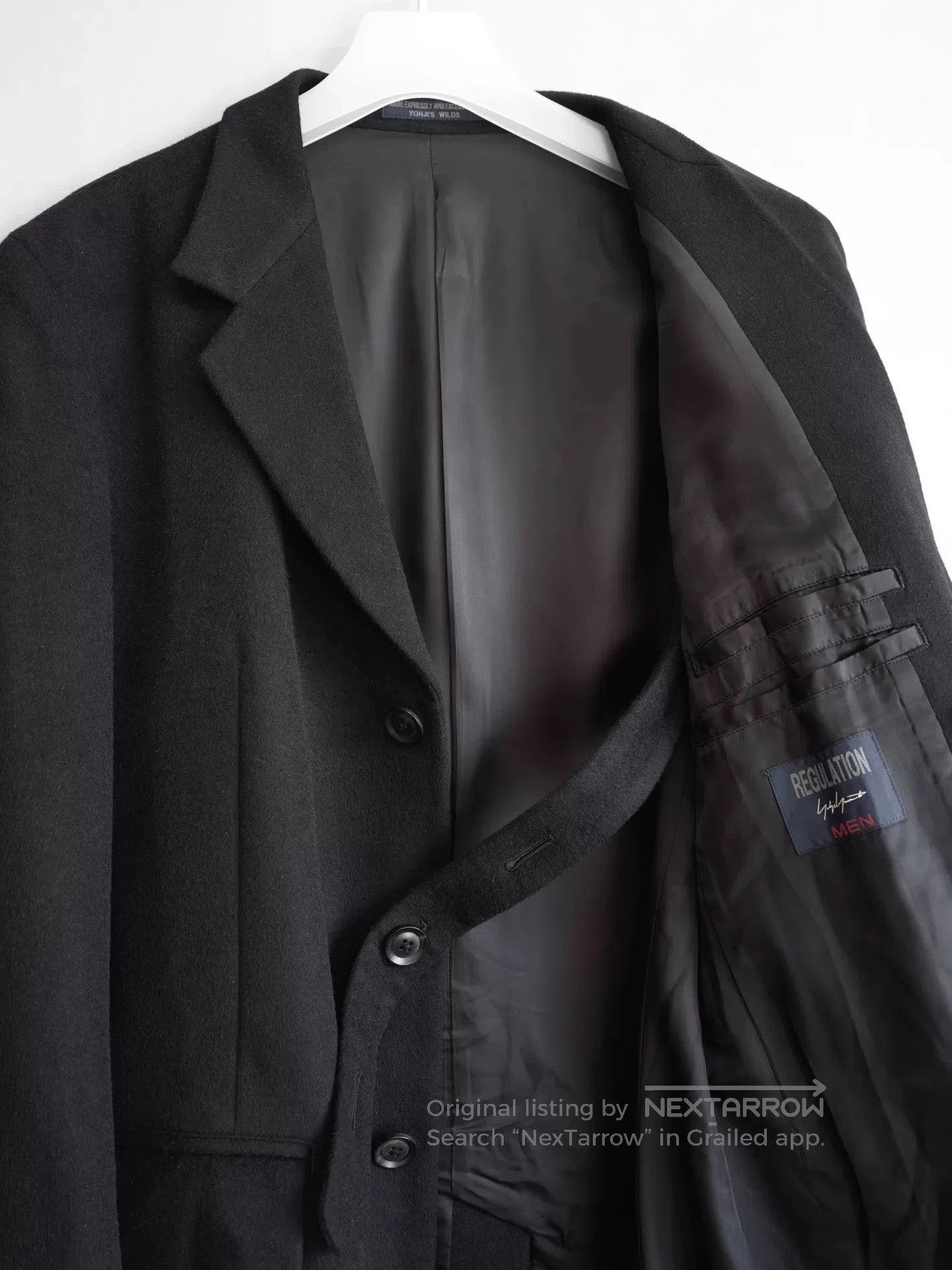 Yohji Yamamoto yohji yamamoto wool coat with notch collar. Size US S / EU 44-46 / 1 - 6 Thumbnail