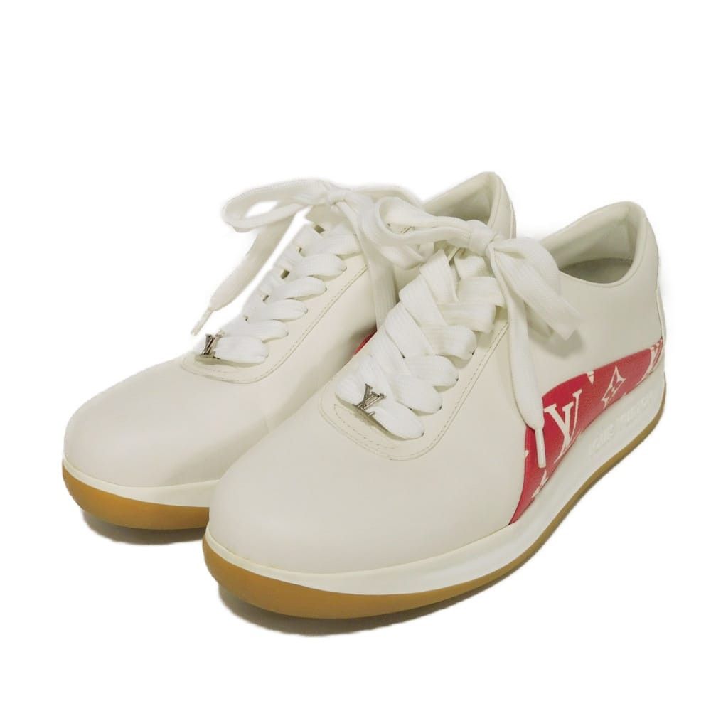 Louis Vuitton Louis Vuitton Louis Vuitton×Supreme Run Away Sneaker Calf Leather Sneaker Limited Leather Shoes 1A3EQ5 DUTY FREE for USA