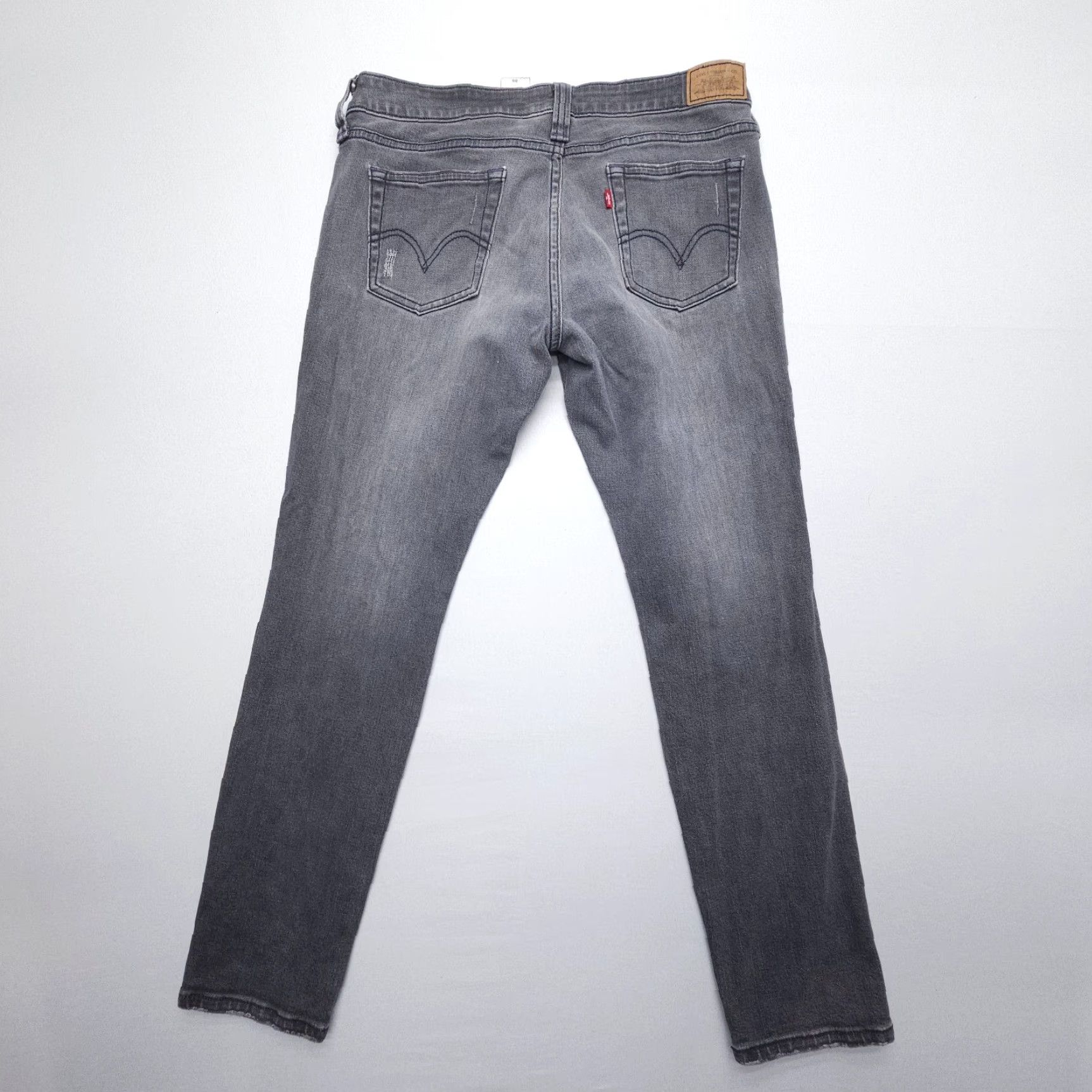 Levi's Levi's 545 Jeans Low Skinny Denim 30" Inseam 8M Gray Blue 90s Vintage Women's Regular Stretch Comfort Fashion 5-Pocket Size 30" / US 8 / IT 44 - 2 Thumbnail