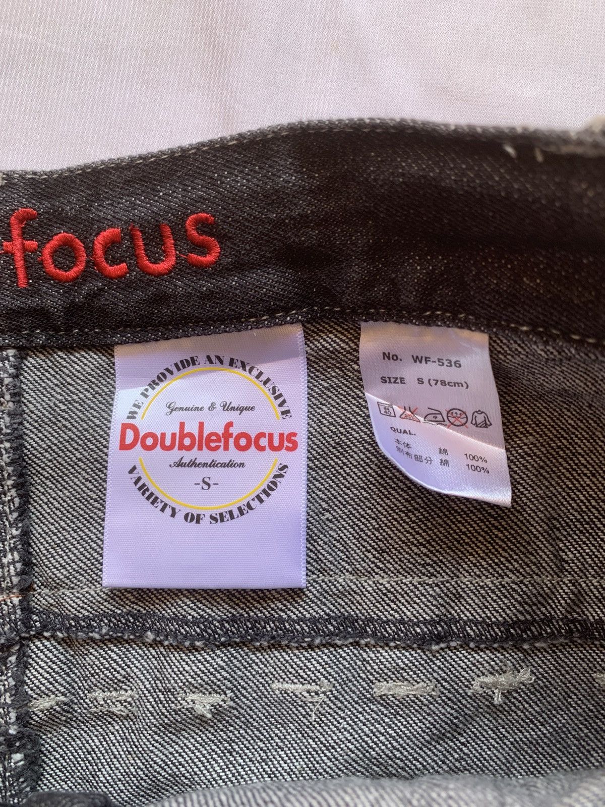 Japanese Brand Y2k Punk Double Focus Double Waist Whisker Bondage Jeans Size US 30 / EU 46 - 11 Thumbnail