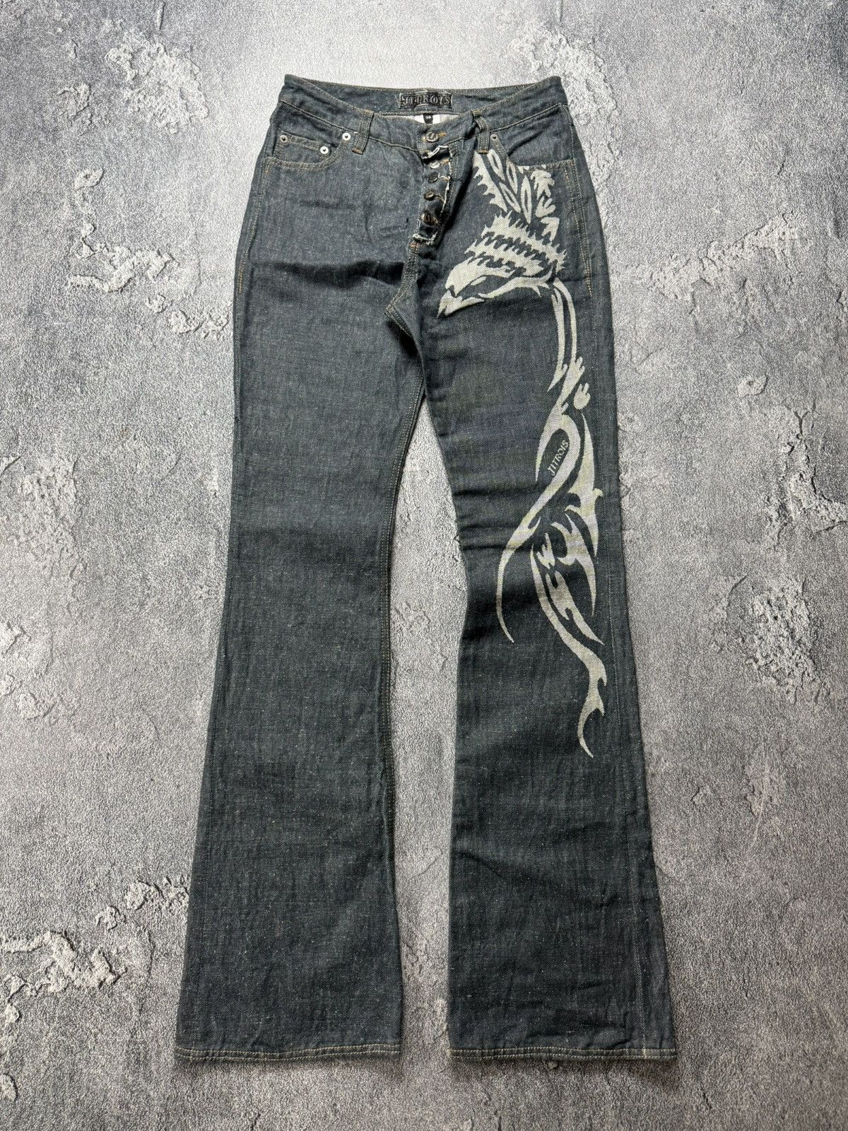 Jitrois Jitrois Phoenix Femme Aigle Women Eagle Bootcut Jeans pants Size 27" / US 4 / IT 40 - 2 Thumbnail
