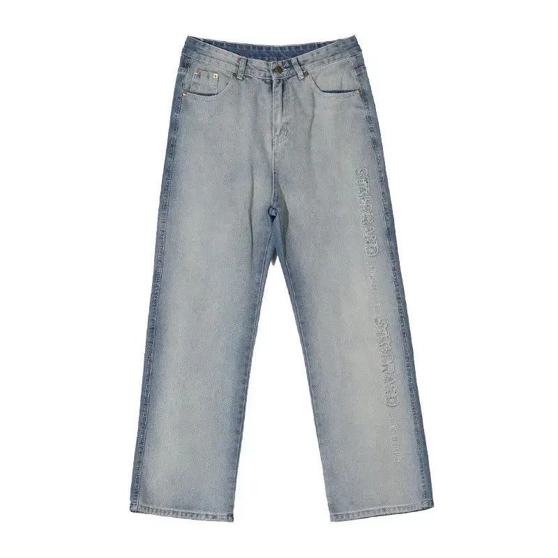Japanese Brand Retro loose wide leg high street jeans Size US 32 / EU 48 - 6 Thumbnail