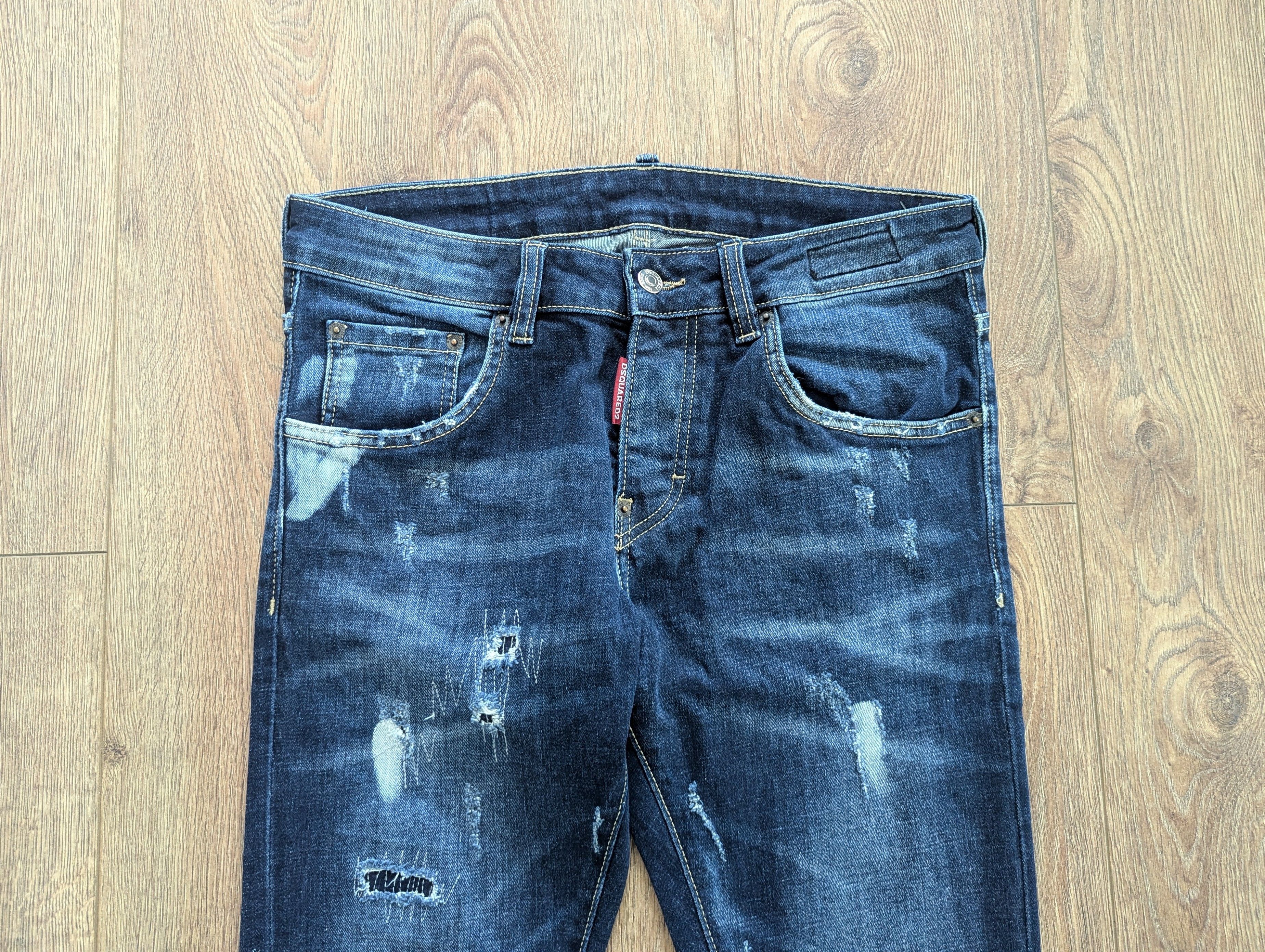 Dsquared2 Dsquared2 Blue Distressed Kenny Twist Men's Made In Italy Size US 28 / EU 44 - 2 Thumbnail