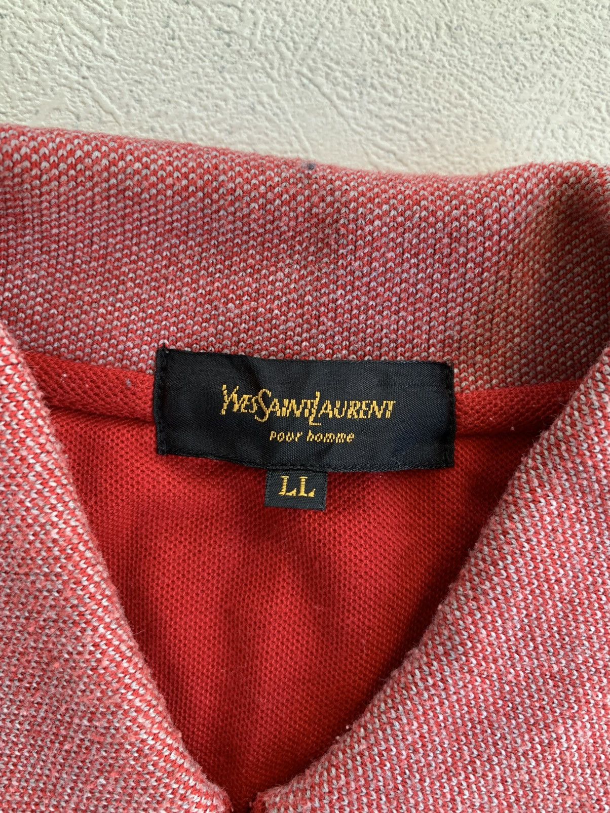 Yves Saint Laurent Yves Saint Lauren Pour Homme Red Longsleeve Shirt Size US L / EU 52-54 / 3 - 9 Thumbnail