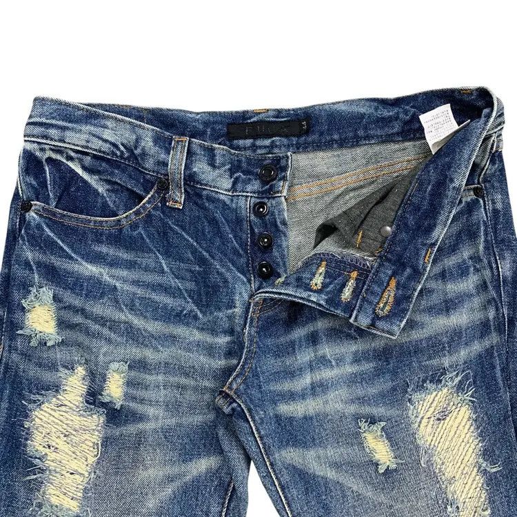 GOSTAR DE FUGA Gostar De Fuga Distressed Flared Denim Size US 33 - 2 Thumbnail