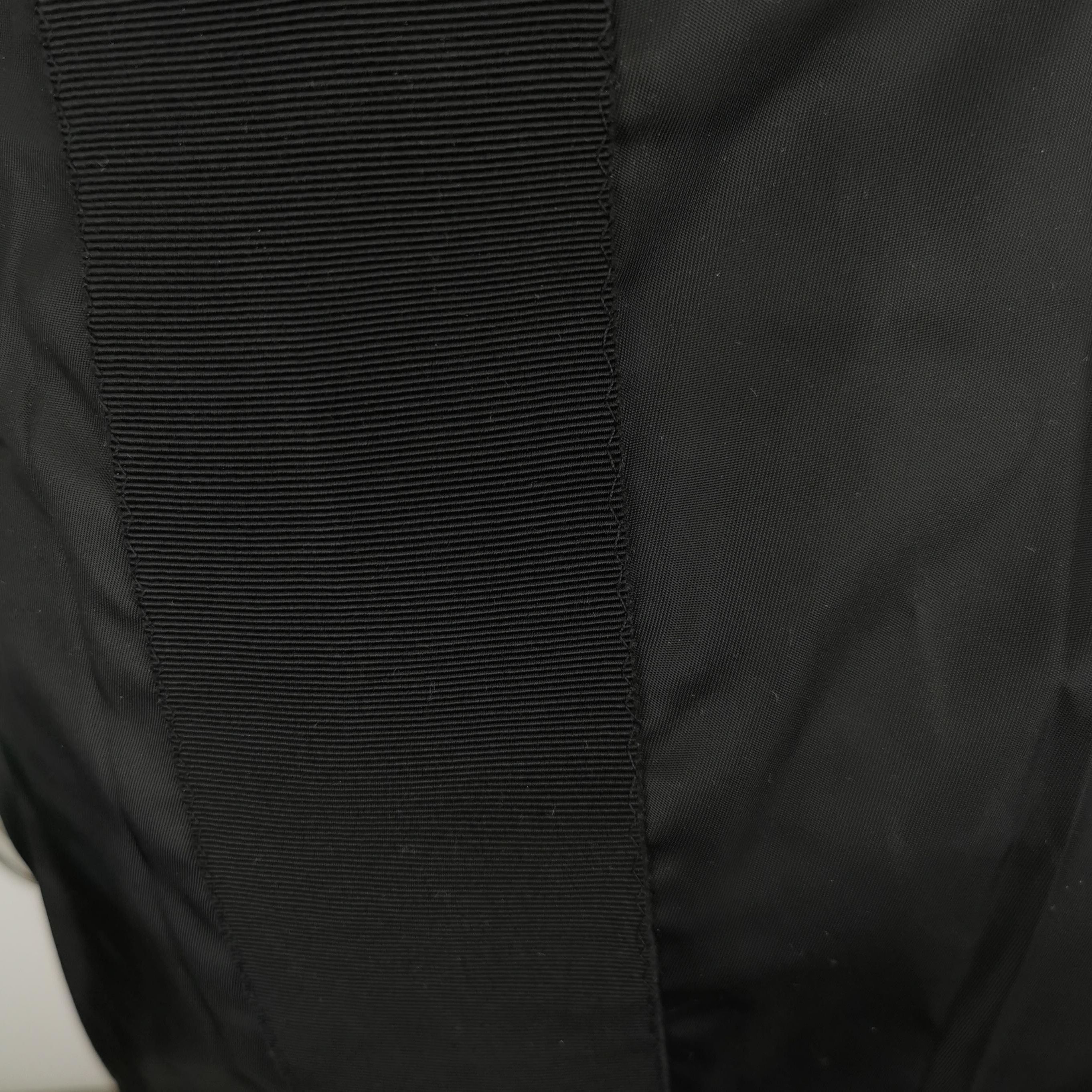 Prada Prada Black Silk Bow Off. Size L / US 10 / IT 46 - 6 Thumbnail