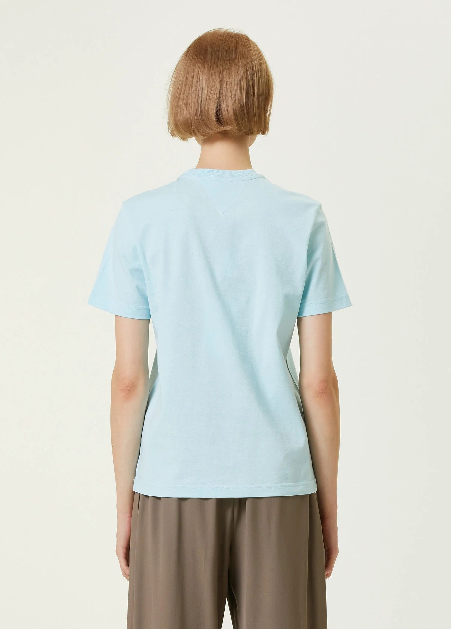 Bottega Veneta BOTTEGA VENETA Sunrise light blue cotton t-shirt Large q Size L / US 10 / IT 46 - 5 Thumbnail