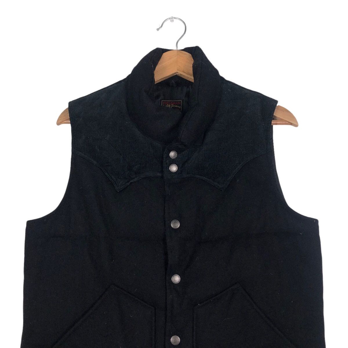 Edwin 🔥Rich Black Biker Vest Edwin Fieldman Racer Cowboy Size US S / EU 44-46 / 1 - 3 Thumbnail