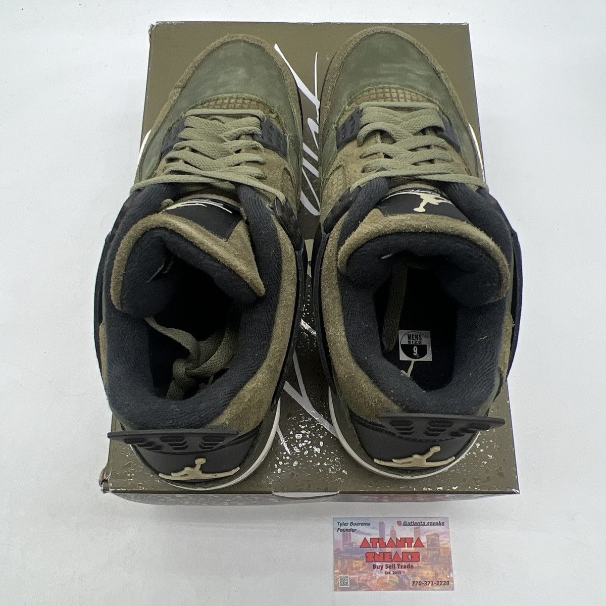 Jordan Brand Air Jordan 4 Craft Olive Size US 9 / EU 42 - 7 Thumbnail