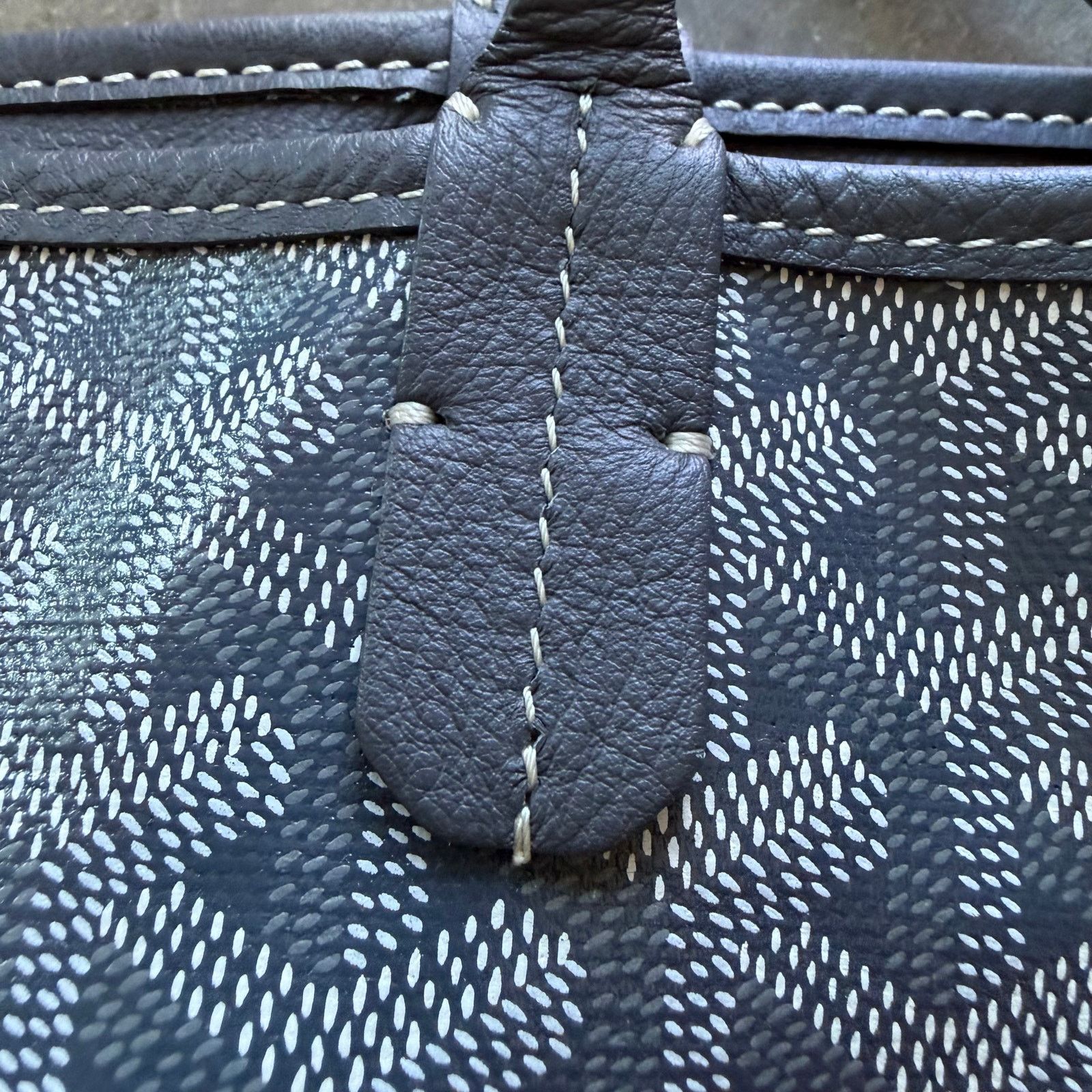 Goyard Goyard Anjou GM Calfskin And Canvas Tote Bag Size ONE SIZE - 4 Thumbnail