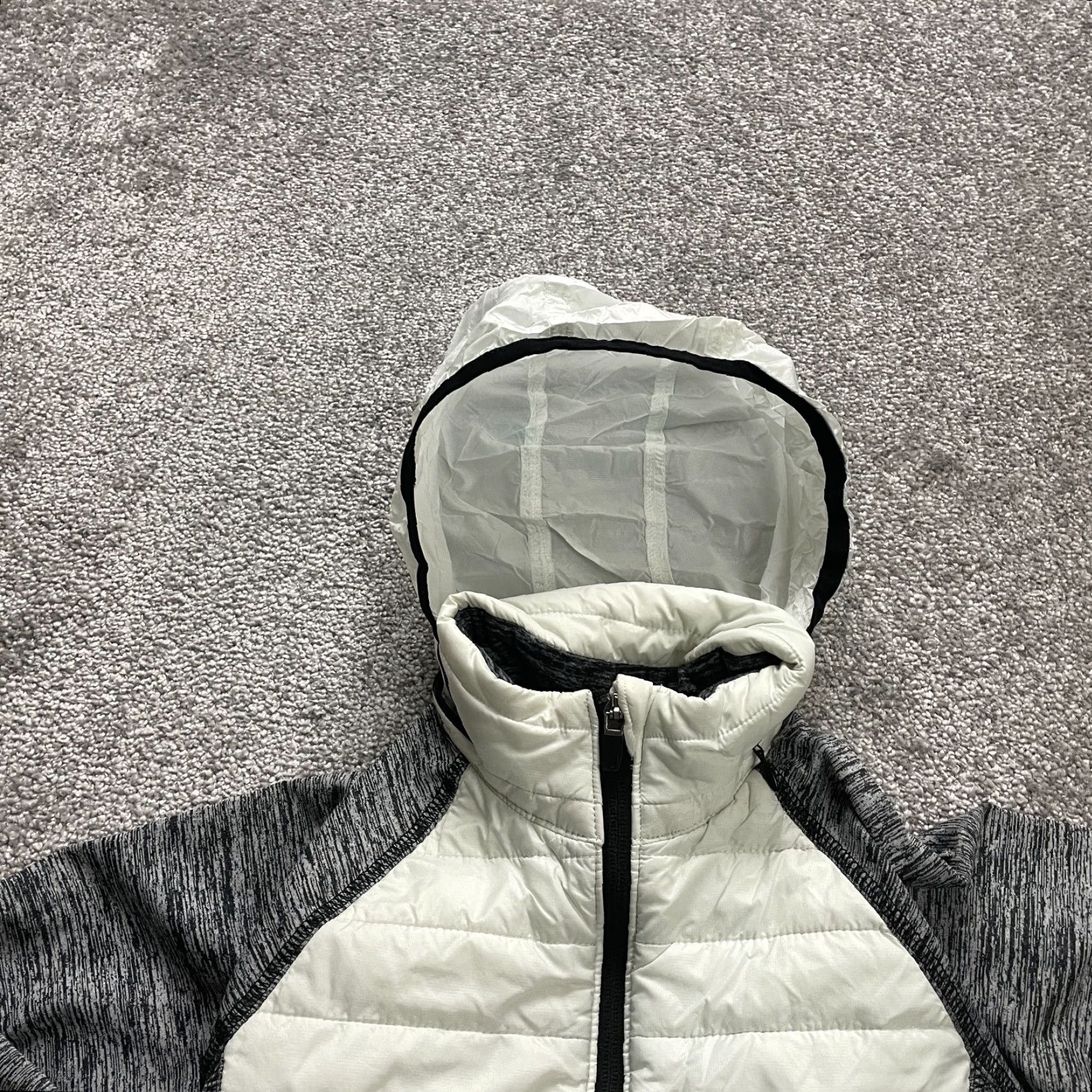 Eddie Bauer Eddie Bauer Hoodie Jacket Women XS White Gray Full Zip Thumbhole Hike Prima Loft Size XS / US 0-2 / IT 36-38 - 4 Thumbnail