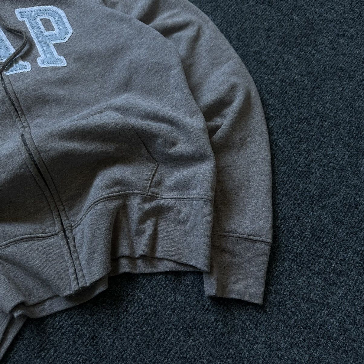 Gap VTG Women’s Gap Zip Hoodie Brown Size M Grunge Avant-garde Size M / US 6-8 / IT 42-44 - 8 Thumbnail