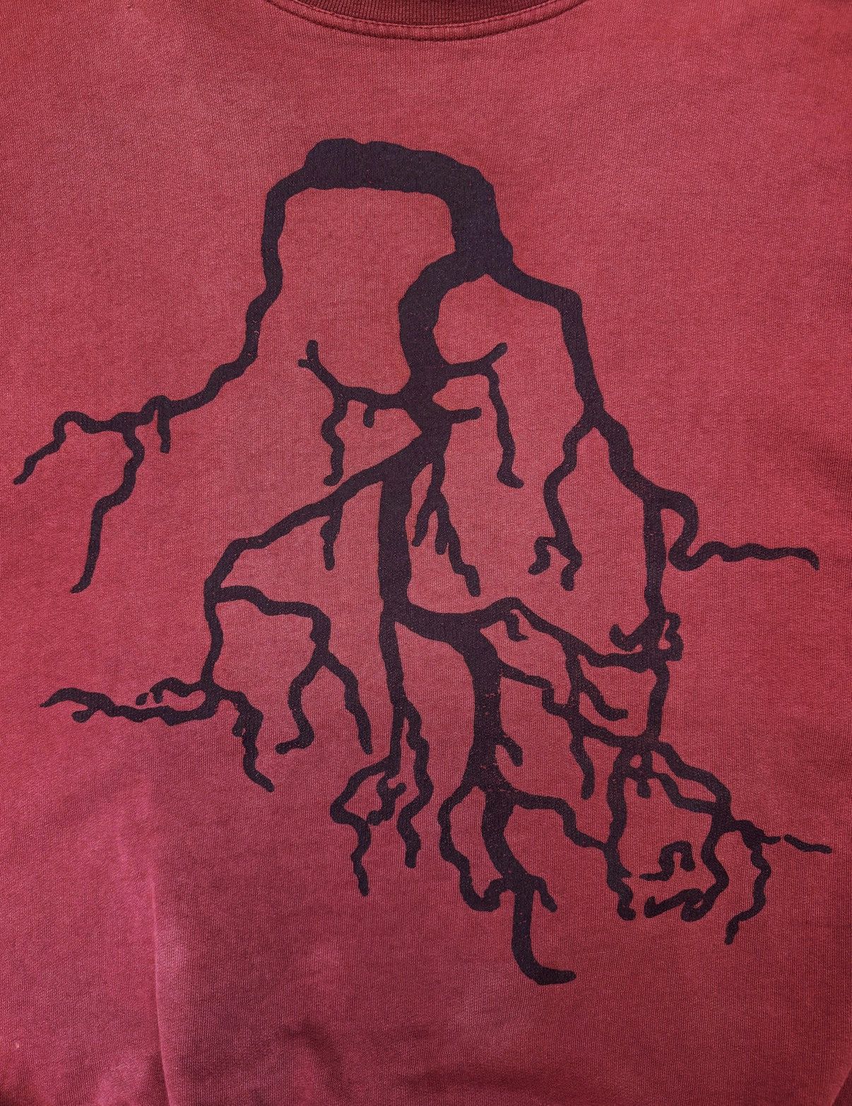 Raf Simons AW02 Raf Simons ‘Virginia Creeper’ Roots Front Graphic Red Crewneck Size US M / EU 48-50 / 2 - 2 Thumbnail