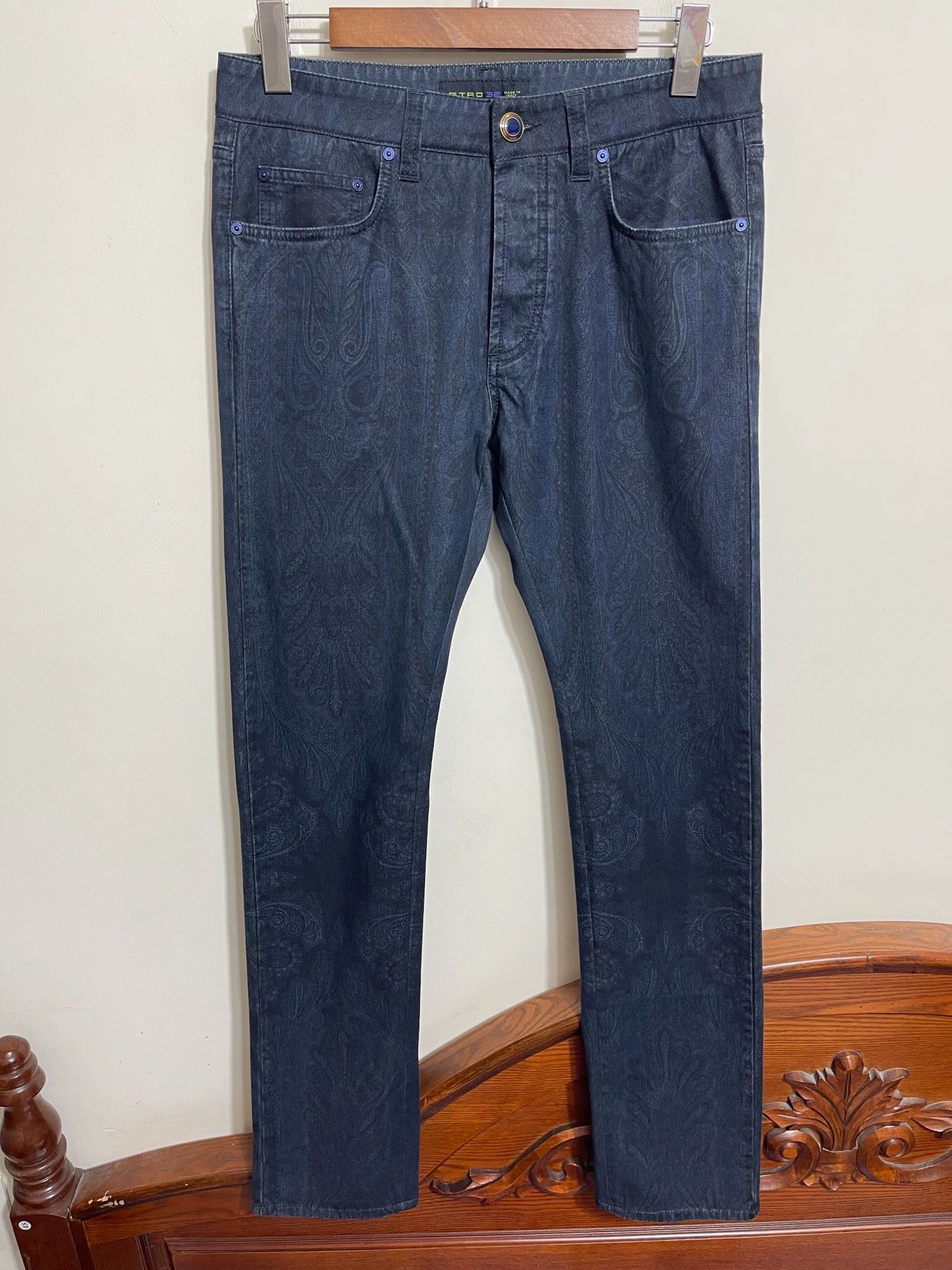 Etro Etro Paisley Slim Fit Jeans 32 Size US 32 / EU 48 - 1 Thumbnail