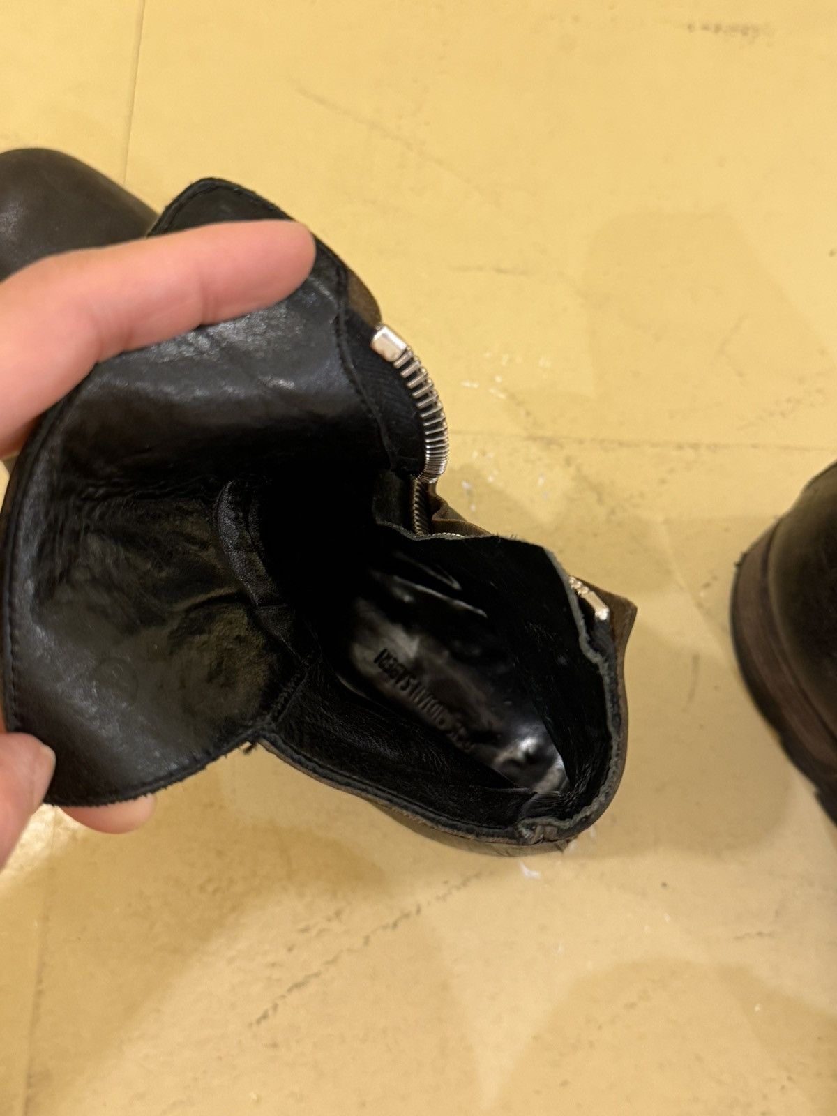 Boris Bidjan Saberi boris bidjan saberi back zip leather boots Size US 7 / IT 37 - 5 Thumbnail