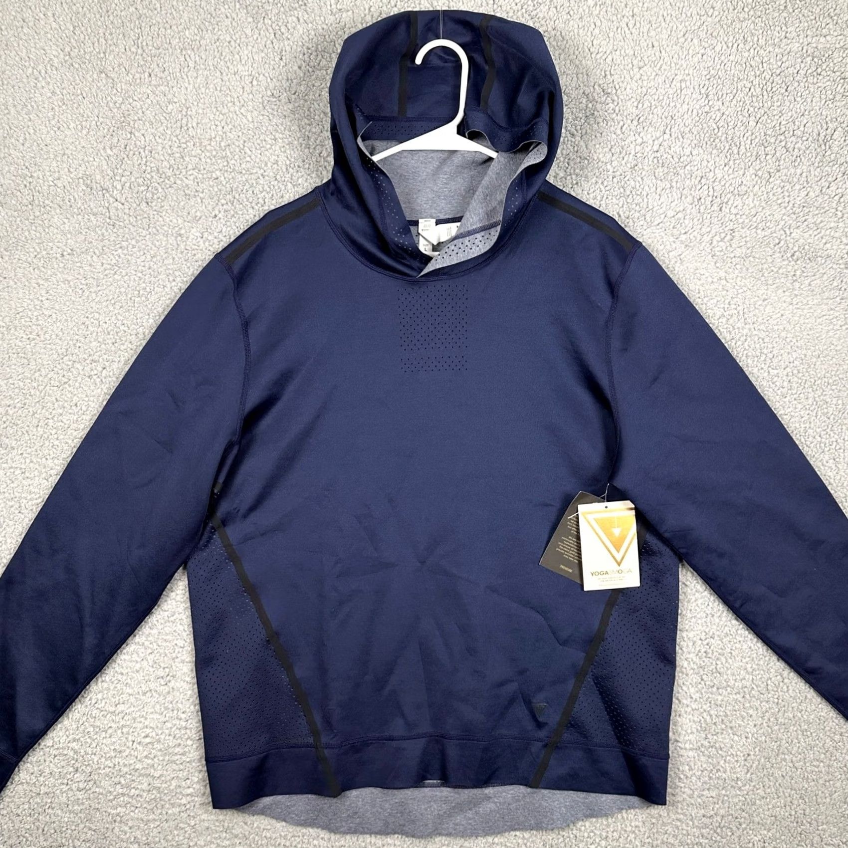 Vintage Yogasmoga Oria Sweatshirt Hoodie Men L Blue Long Sleeve Stretch Pullover NEW Size US L / EU 52-54 / 3 - 3 Thumbnail