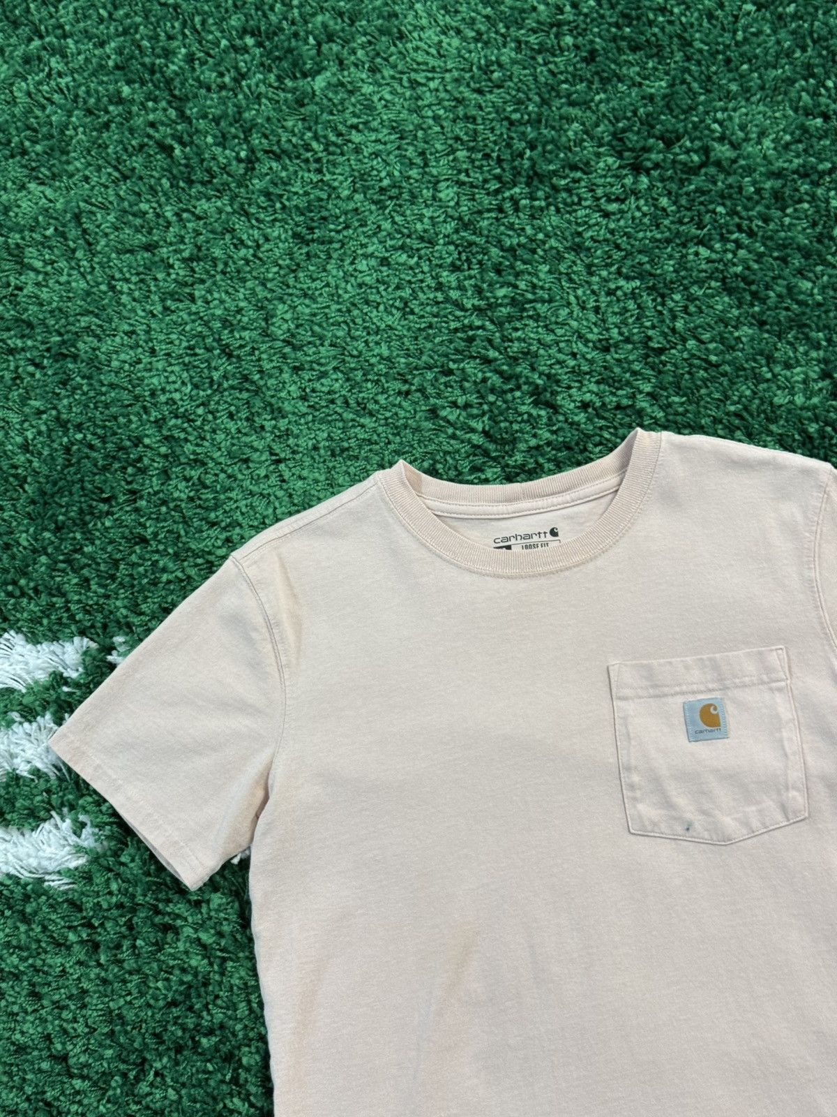 Carhartt Light Pink Carhartt Pocket Logo Patch Tee Sz. XS Size US XS / EU 42 / 0 - 2 Thumbnail
