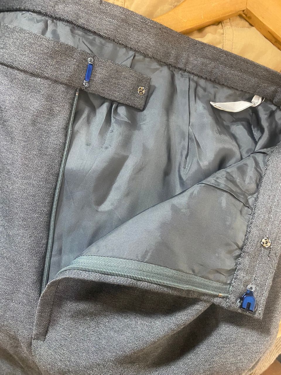 Dior Christian Dior grey wool skirt Size 31" - 6 Thumbnail