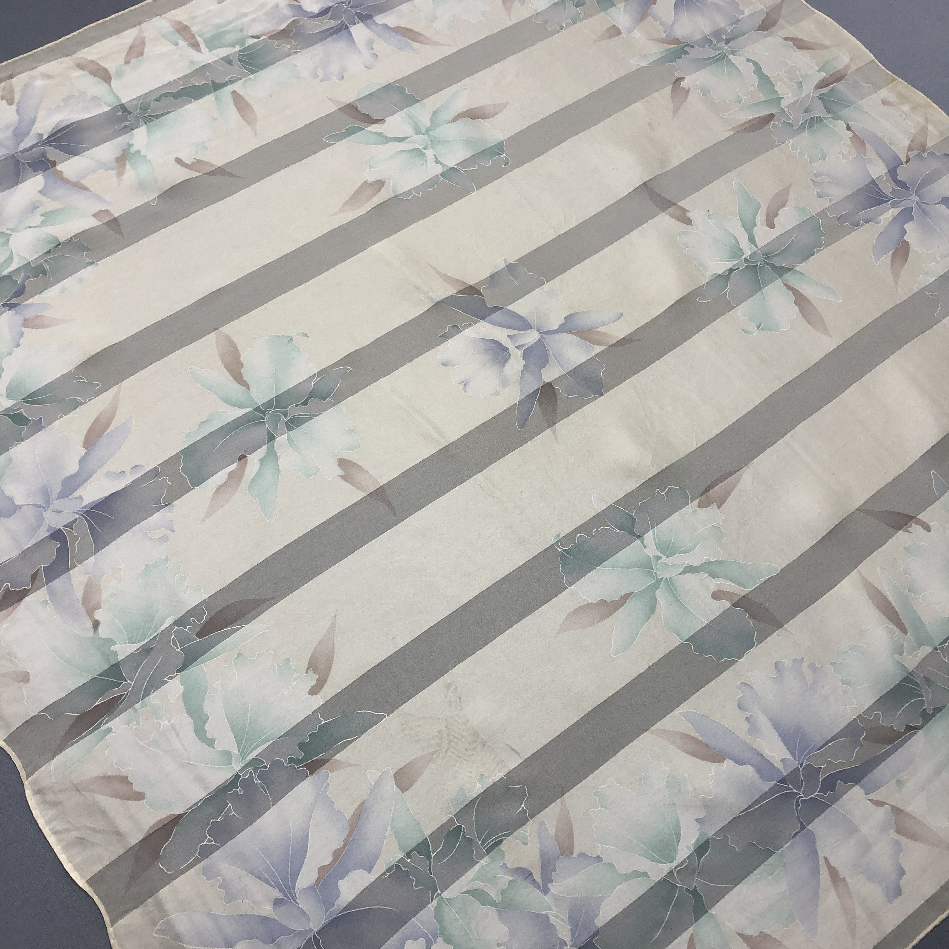 Mila Schon × Vintage Vintage Mila Schon SILK Scarf Twill Stole Wraps Scarves Size ONE SIZE - 6 Thumbnail