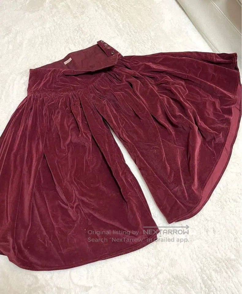Kapital Size 0 Nine-point velvet wide flared high-hill trou