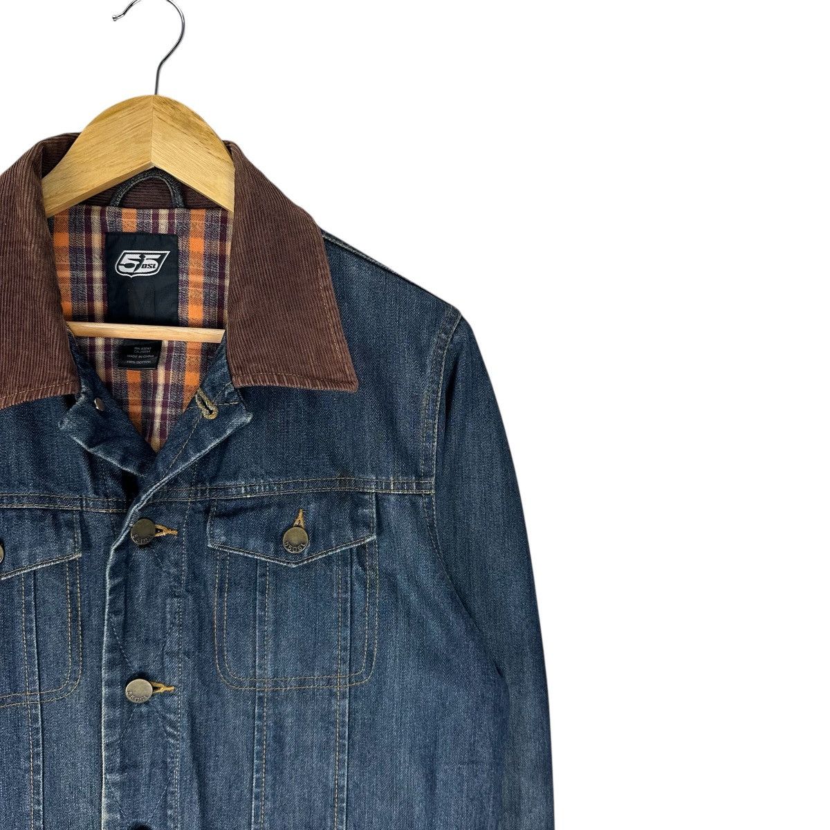 DIESEL DENIM CORDUROY COLLAR JACKET