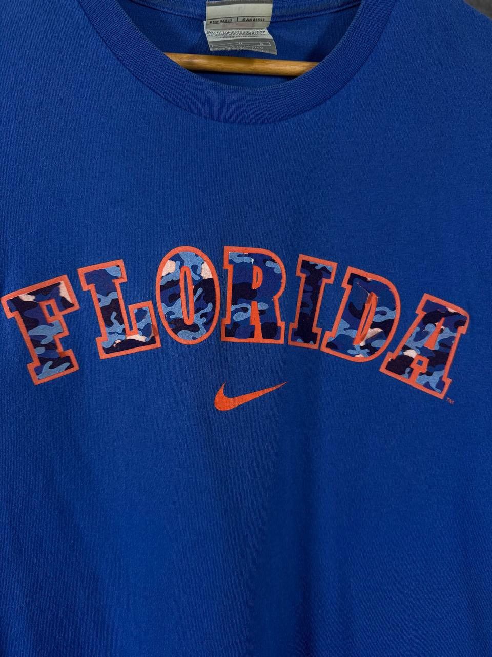 Nike Nike Florida vintage swoosh streetwear center logo tee Size US L / EU 52-54 / 3 - 3 Thumbnail