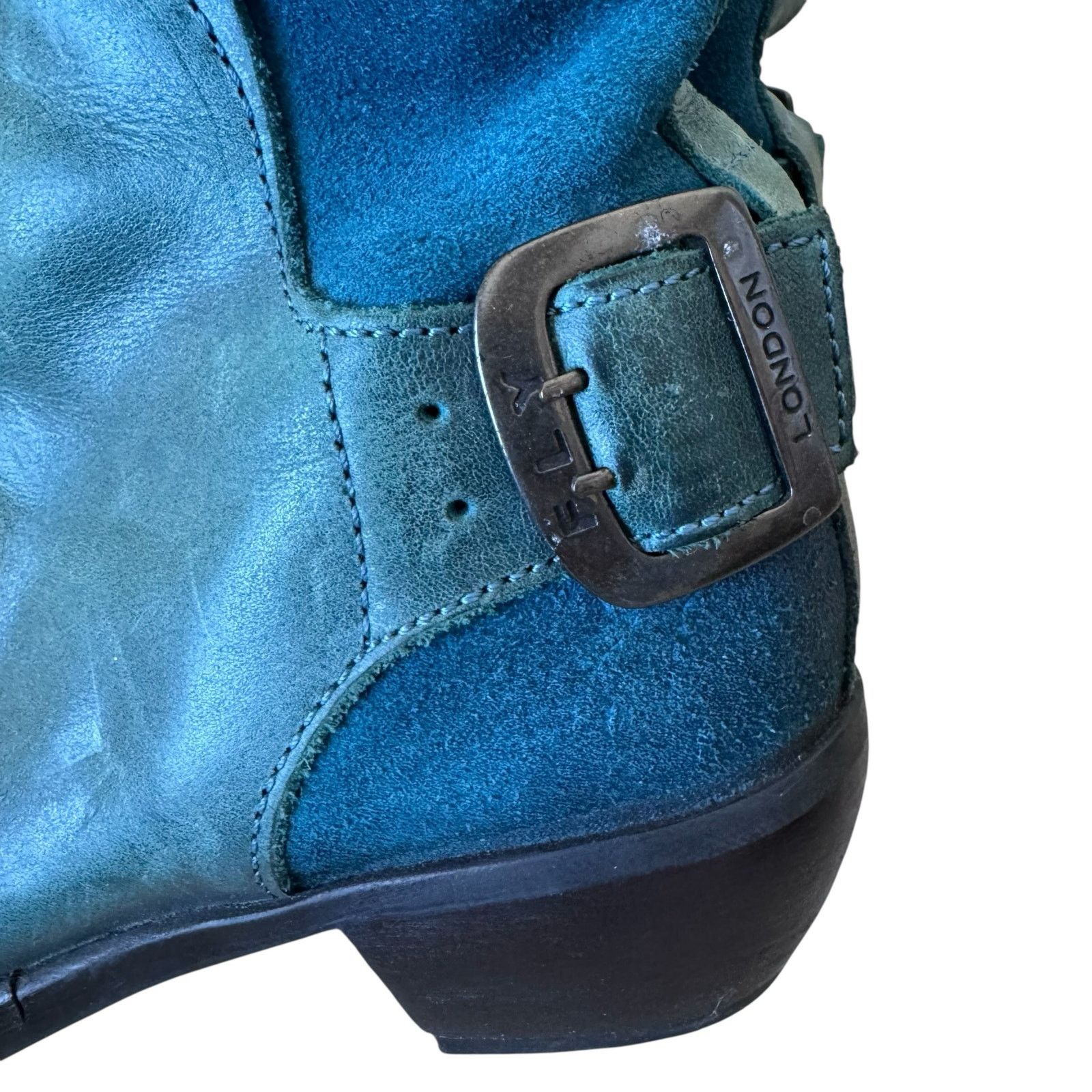Fly London FLY LONDON Mel P141633028 Green Leather Boots Size 36 Size US 6 / IT 36 - 6 Thumbnail