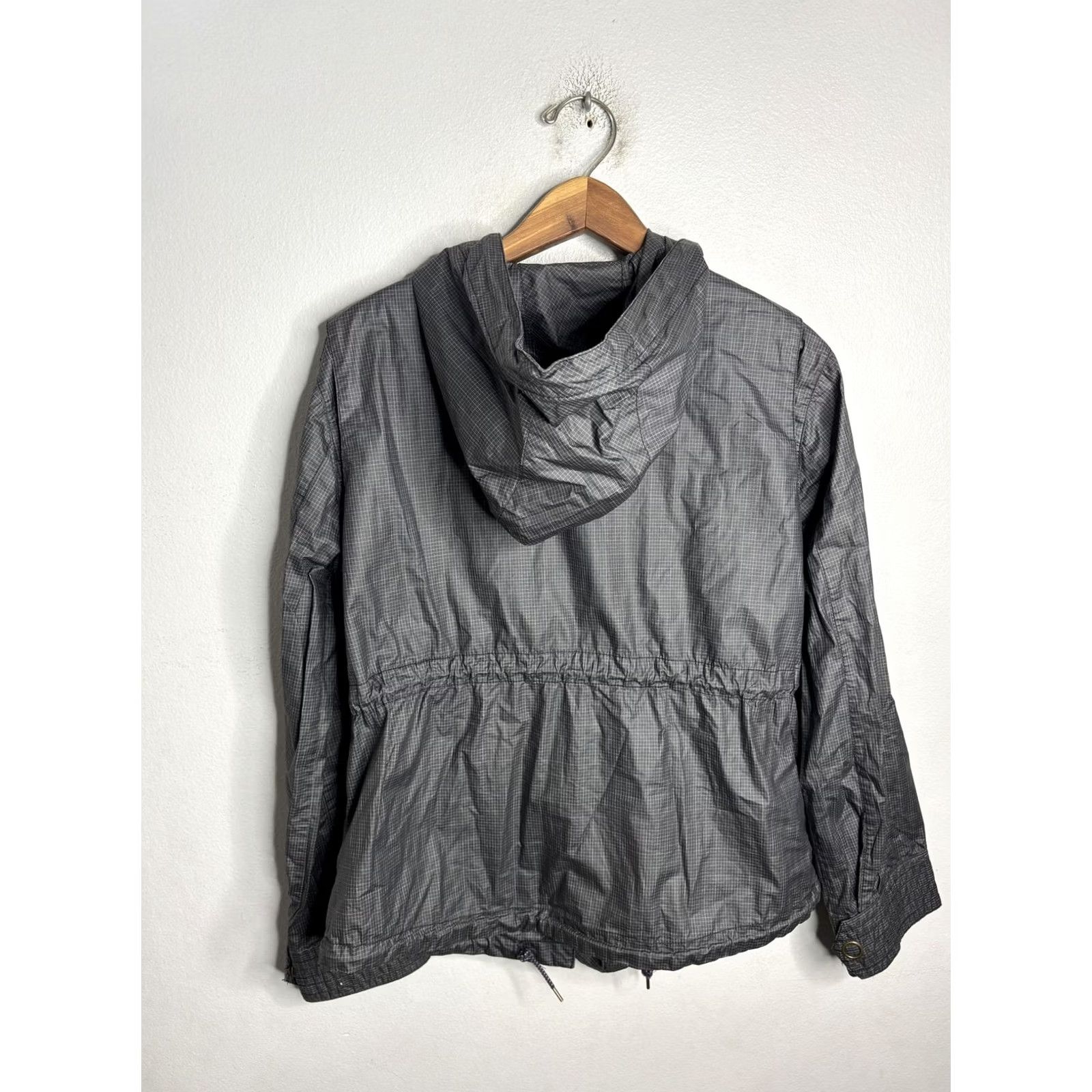 Free People Free People Jacket Womens Medium Gray Hooded Zip Front Lightweight Windbreaker Size M / US 6-8 / IT 42-44 - 5 Thumbnail