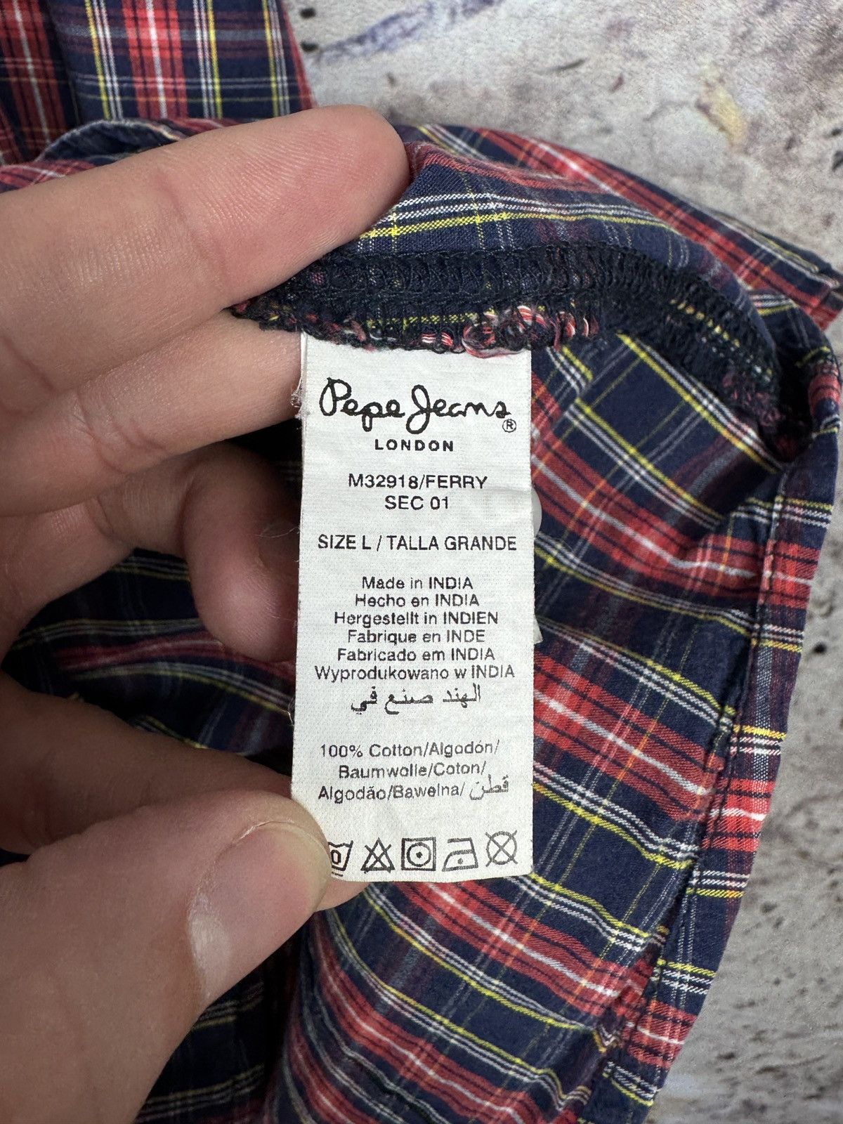 Pepe Jeans Men’s Pepe Jeans London Long Sleeve Shirt Button Up Size L Size US L / EU 52-54 / 3 - 10 Thumbnail