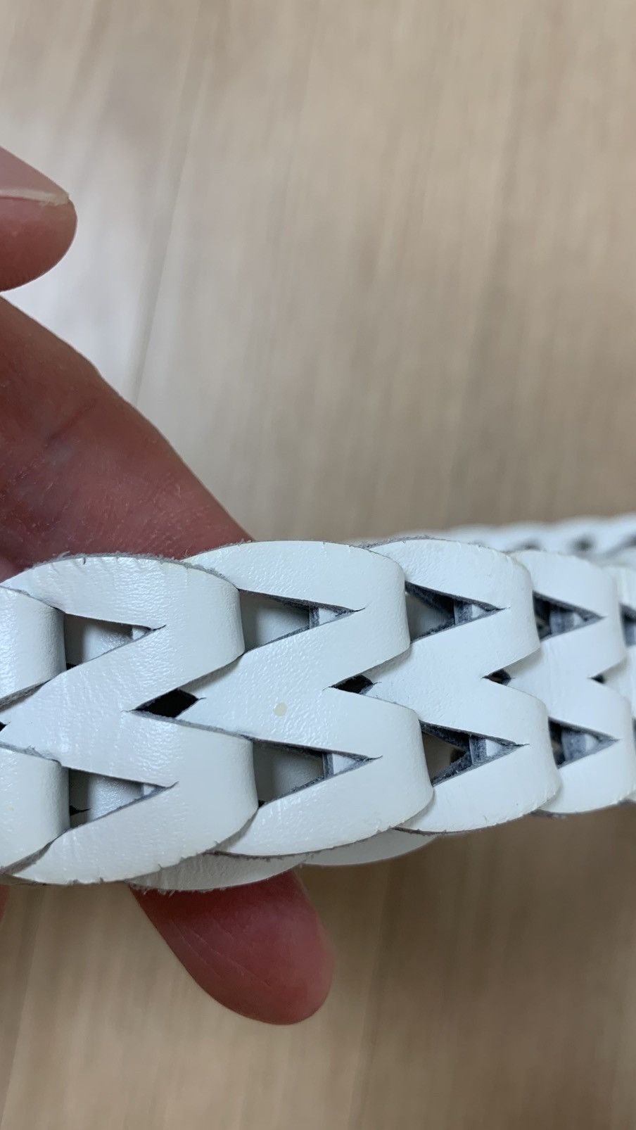 Dior × Hedi Slimane Dior Homme White Braided Belt Very Rare Size ONE SIZE - 8 Thumbnail