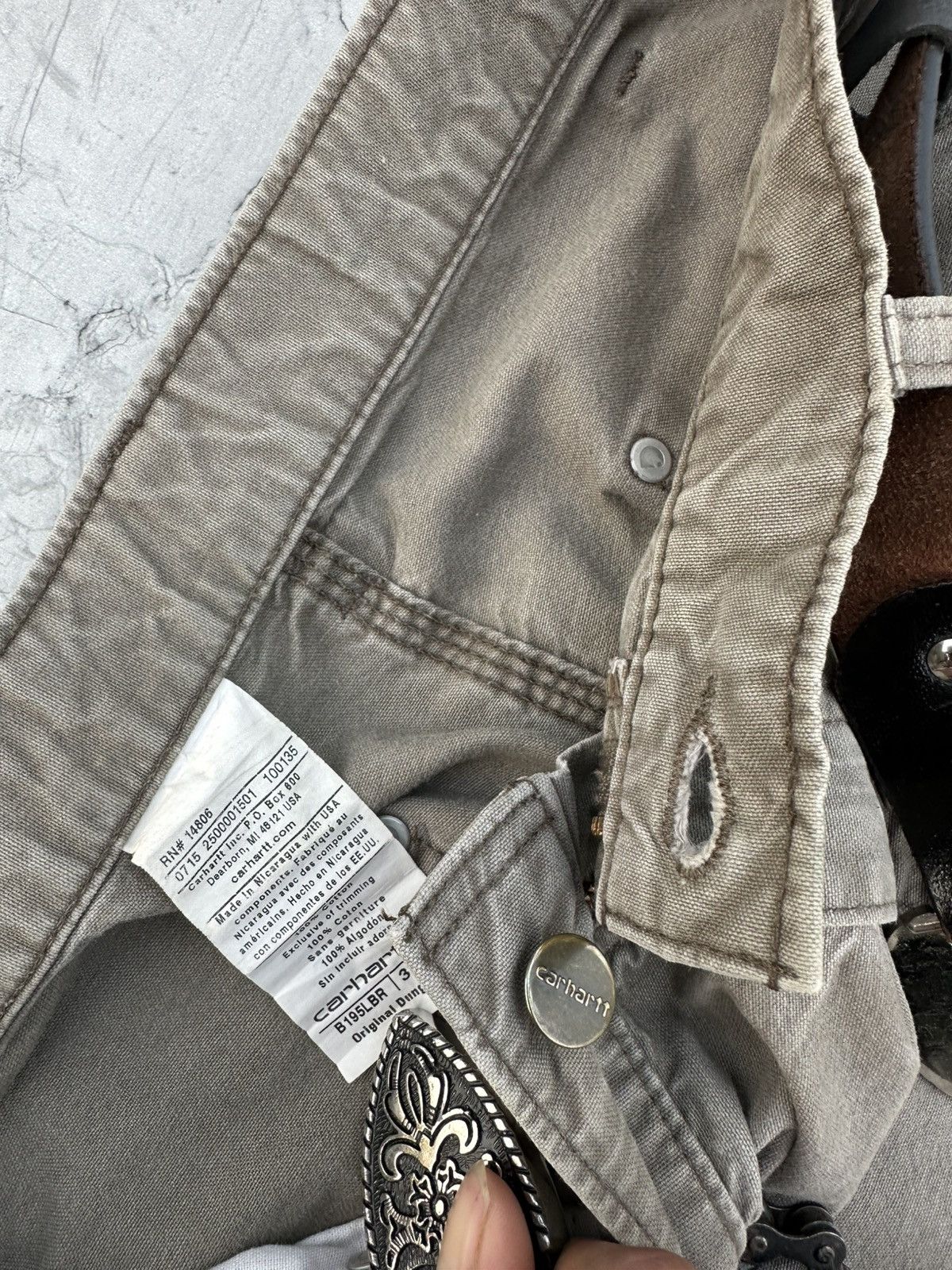 Carhartt Vintage Carhartt Double Knee B195 LBR Size US 32 / EU 48 - 11 Thumbnail