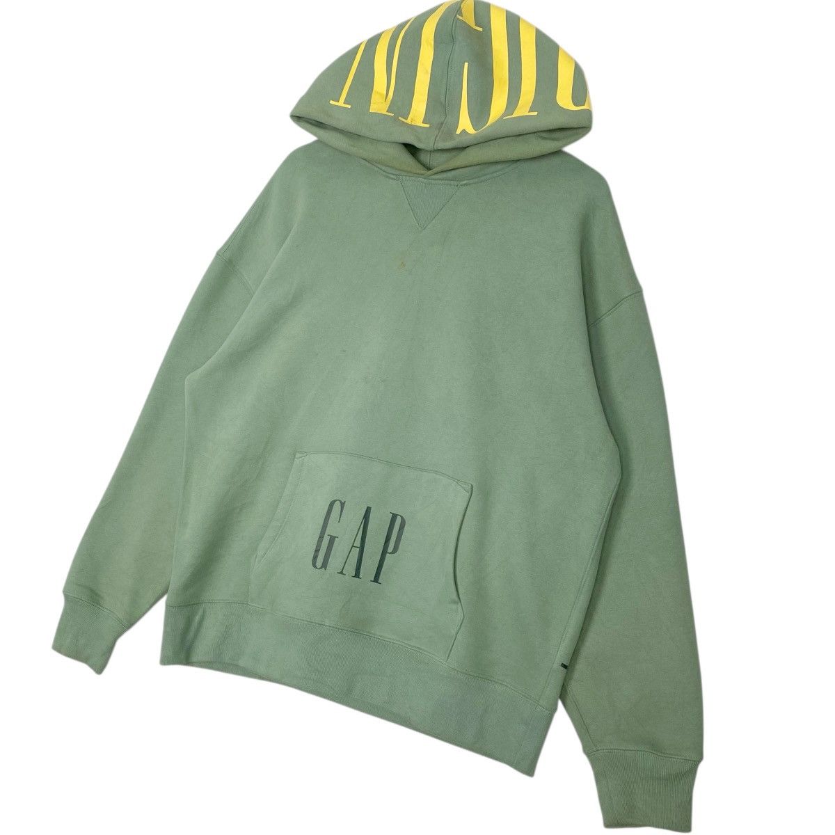 Vintage Vintage GAP Hoodie Sweater Big Logo Green Pullover Size L Size US L / EU 52-54 / 3 - 2 Thumbnail