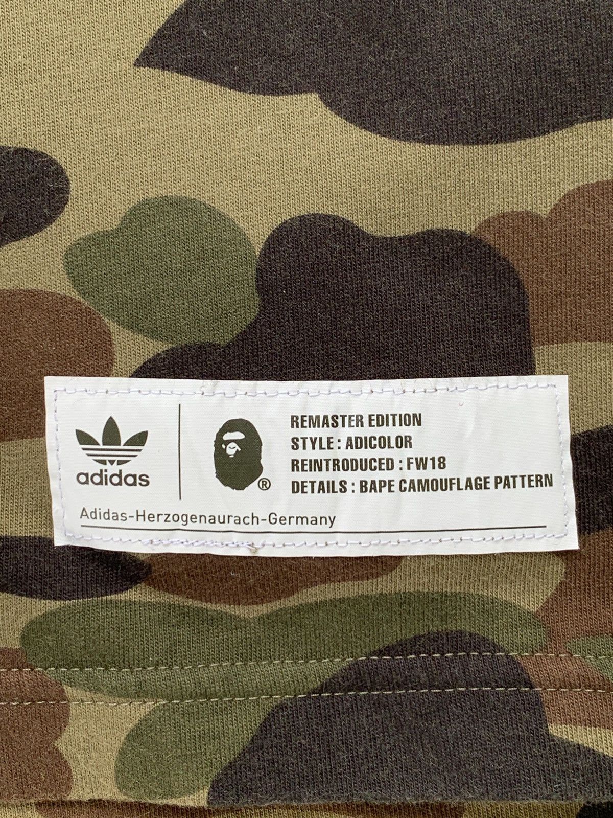 Adidas × Bape Bape X Adidas Camo Big Logo Tshirt Size US M / EU 48-50 / 2 - 4 Thumbnail
