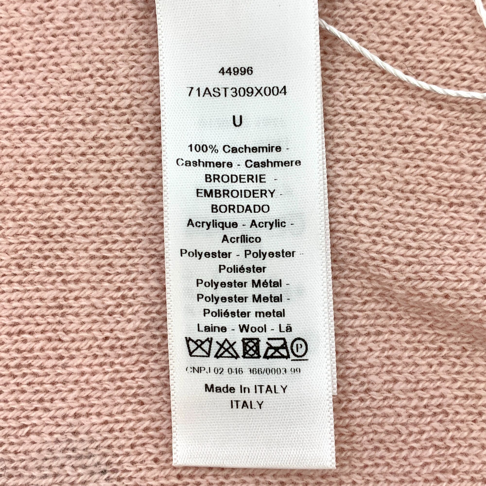 Dior Dior Cancer zodiac pattern embroidered cashmere scarf Size ONE SIZE - 9 Thumbnail