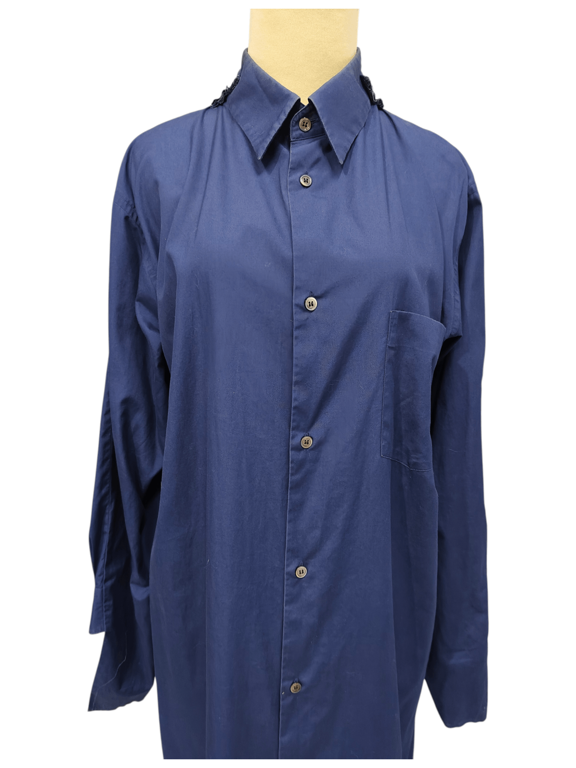 Comme des Garcons AD18 CDG-Minimal Deconstructed Split Docking Oversized Shirt Size L / US 10 / IT 46 - 9 Thumbnail