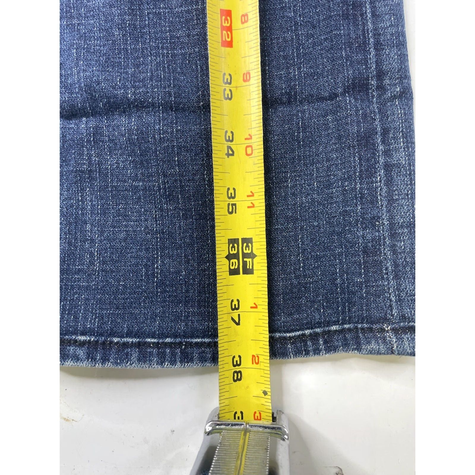 True Religion True Religion Rainbow Billy Jeans Women's 27 Medium Wash Blue Denim Cotton Spandex Skinny Size 27" / US 4 / IT 40 - 6 Thumbnail