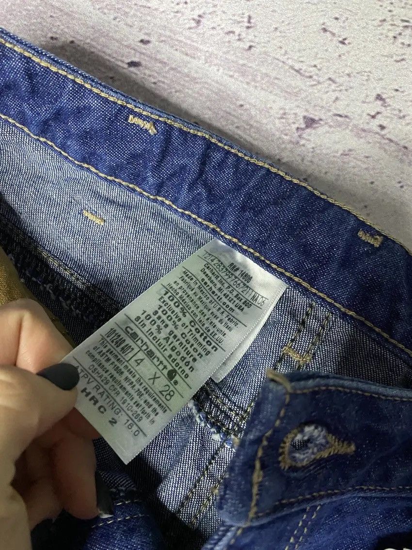 Carhartt Women’s Y2K Carhartt FR Thrashed Denim Carpenter Jeans Size 28" / US 6 / IT 42 - 9 Thumbnail