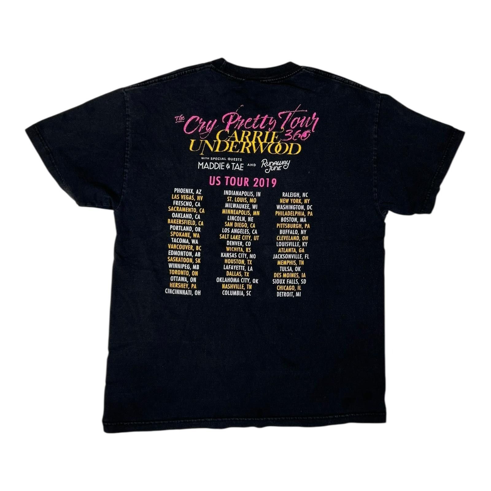 Other Carrie Underwood Cry Pretty 360 Tour Shirt Mens Large Black Size US L / EU 52-54 / 3 - 3 Thumbnail
