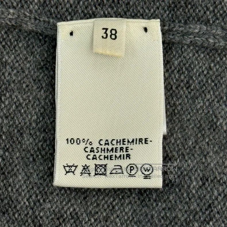 Hermes Hermes Gray Cashmere Metal Logo Dress Size XS / US 0-2 / IT 36-38 - 6 Thumbnail