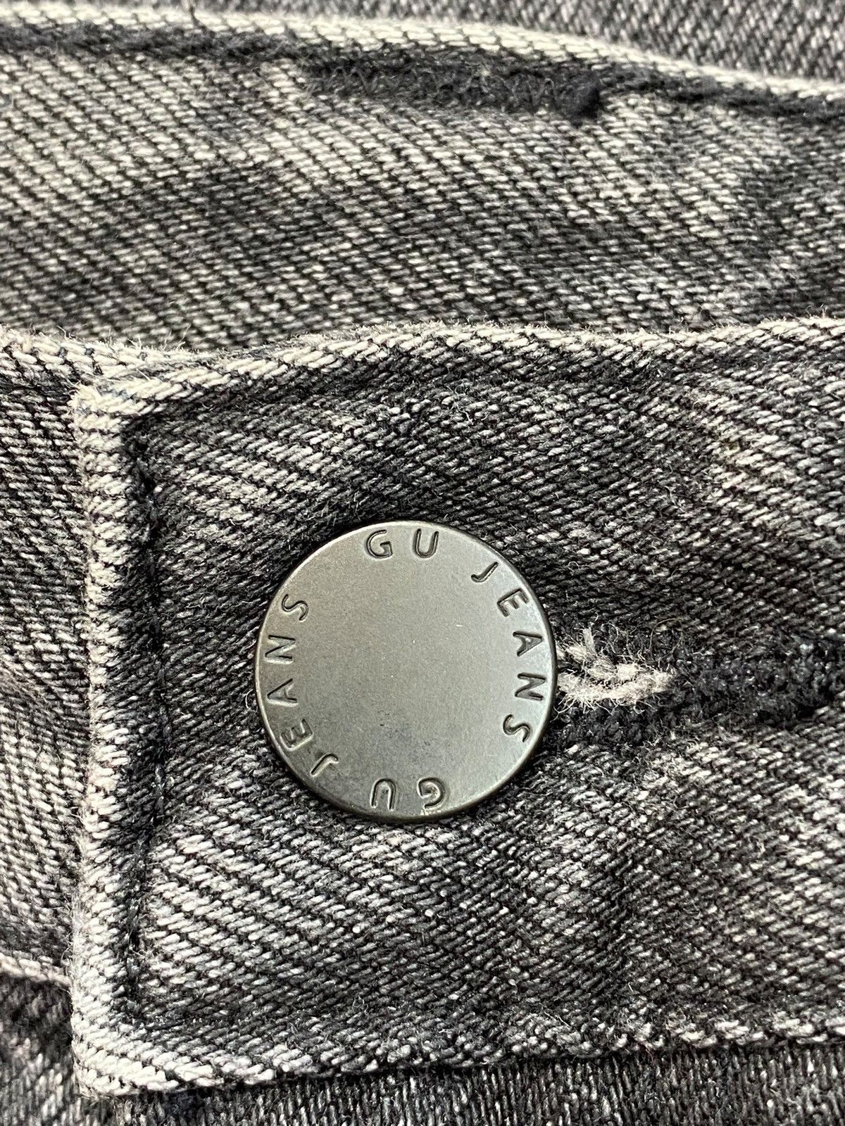 GU GU Baggy Black Wash Style Ripped Jeans Size US 28 / EU 44 - 12 Thumbnail