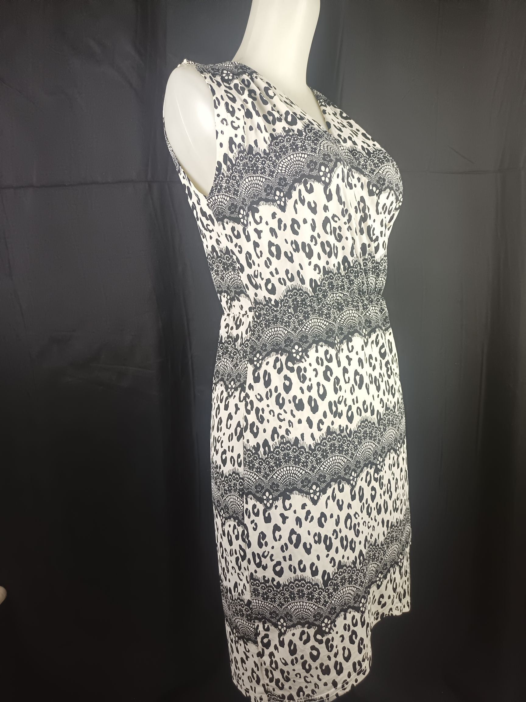 Designer × DressCamp × Japanese Brand GUMZZI Women's Sleeveless Dress Leopard Print Size M / US 6-8 / IT 42-44 - 10 Thumbnail