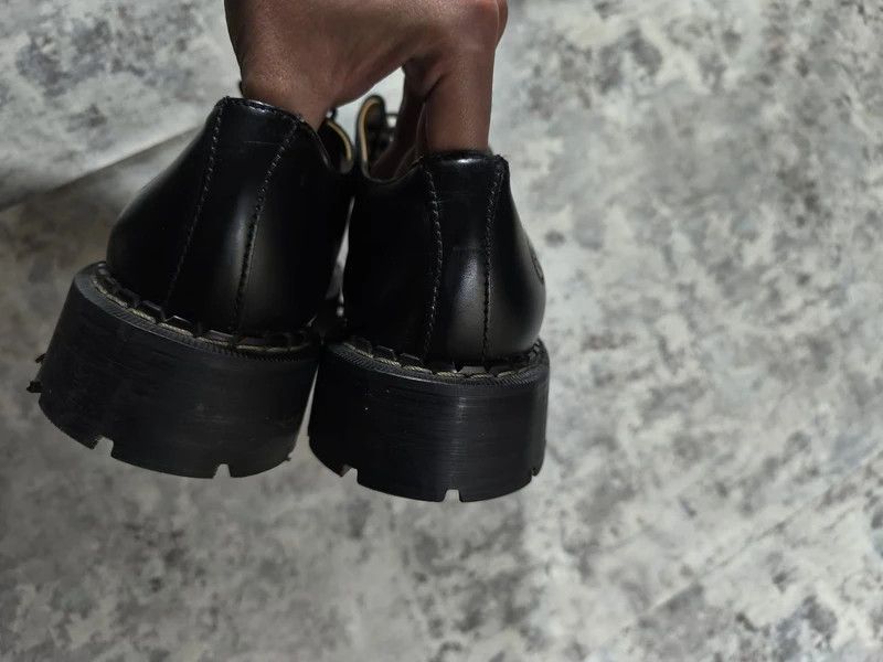 Leather Chunky Steel Cap Punk Leather Shoes Made in England 90s Size US 11 / EU 44 - 8 Thumbnail