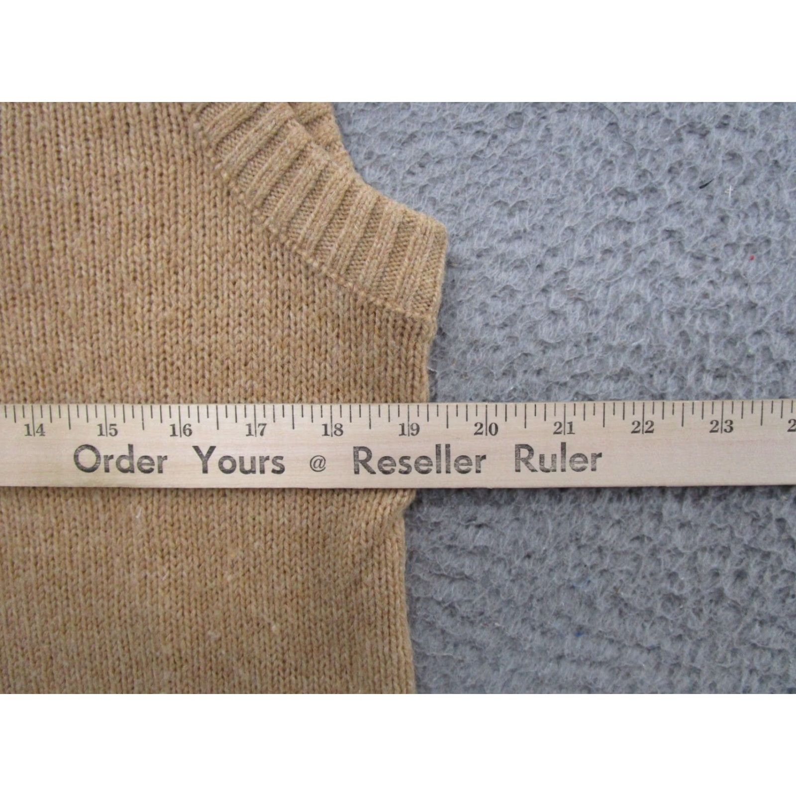 Sears VINTAGE Sears Men's Knit Vest Beige Wool Blend V-Neck SZ L Kings Road Easy to Feel Comfort Breathable 80s Preppy Retro Mens Size US L / EU 52-54 / 3 - 4 Thumbnail