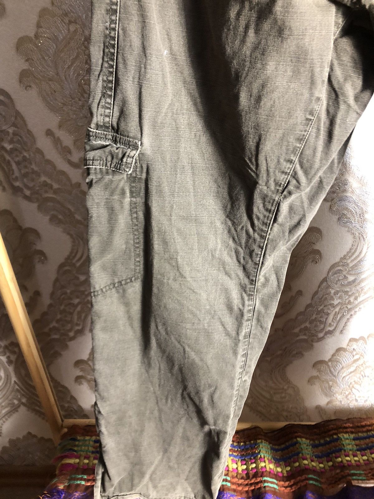 Nike × Vintage VERY RARE NIKE CARGO SWEATPANTS DENIM GORPCORE Y2K 90s DRILL Size US 32 / EU 48 - 13 Thumbnail